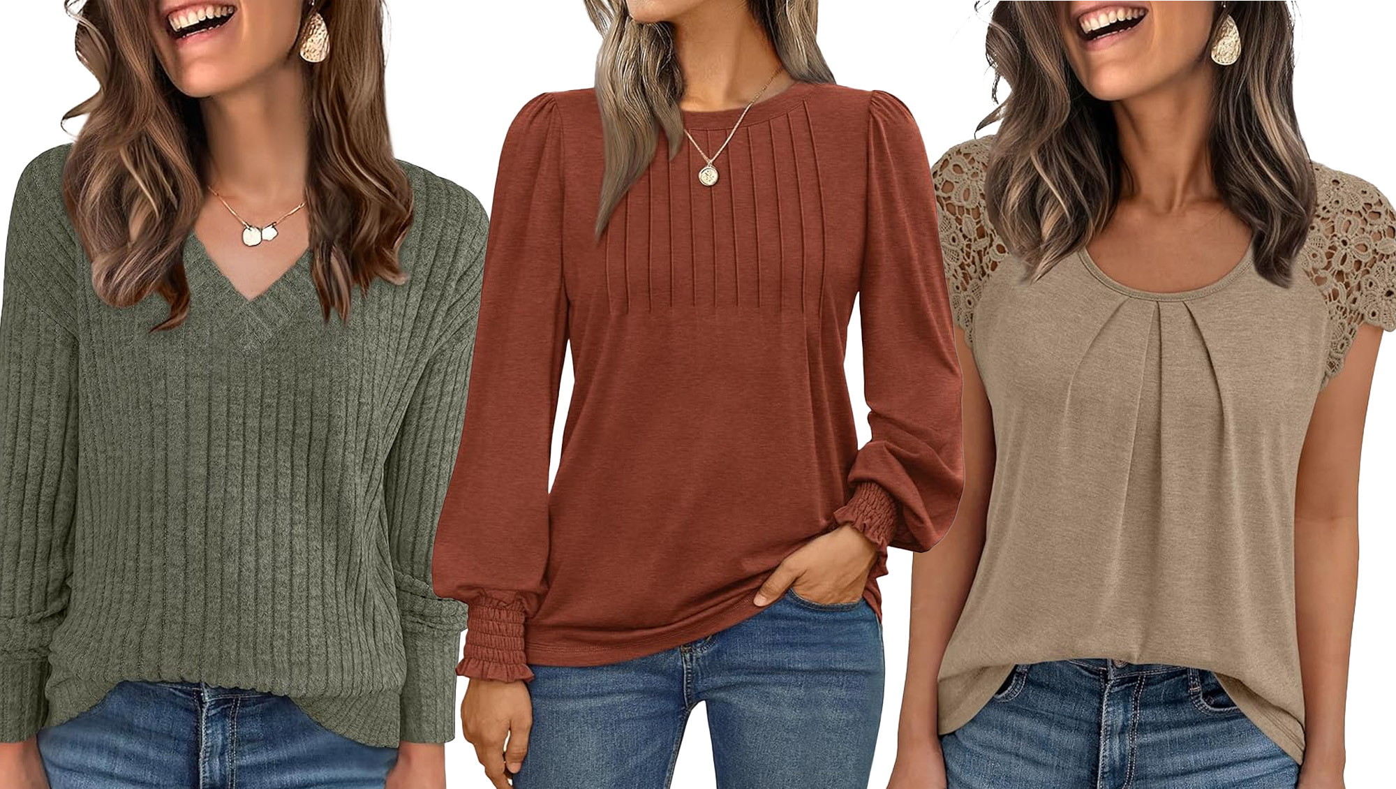 I Found 17 Flattering Fall Top Deals So You Don't Have To — From $8