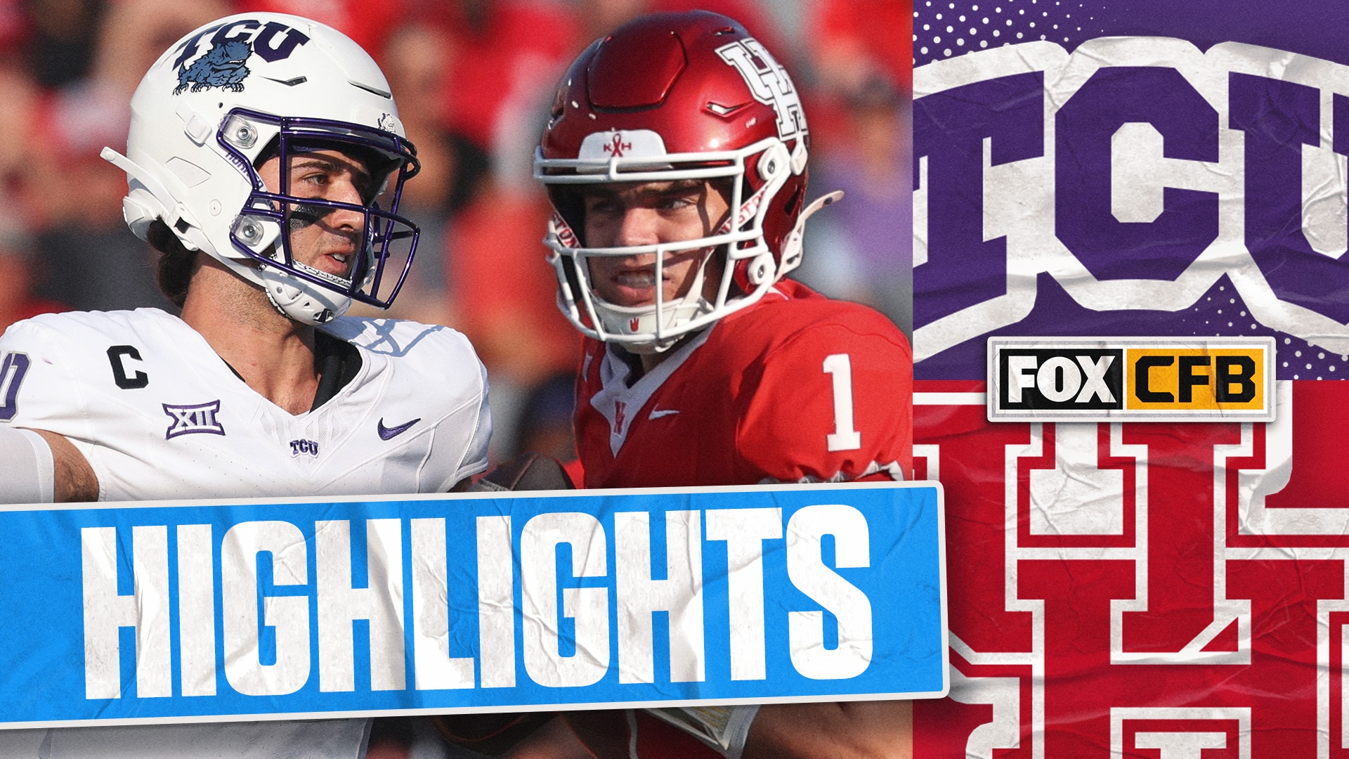 TCU Horned Frogs vs. No. 23 Houston Cougars Highlights | FOX College Football