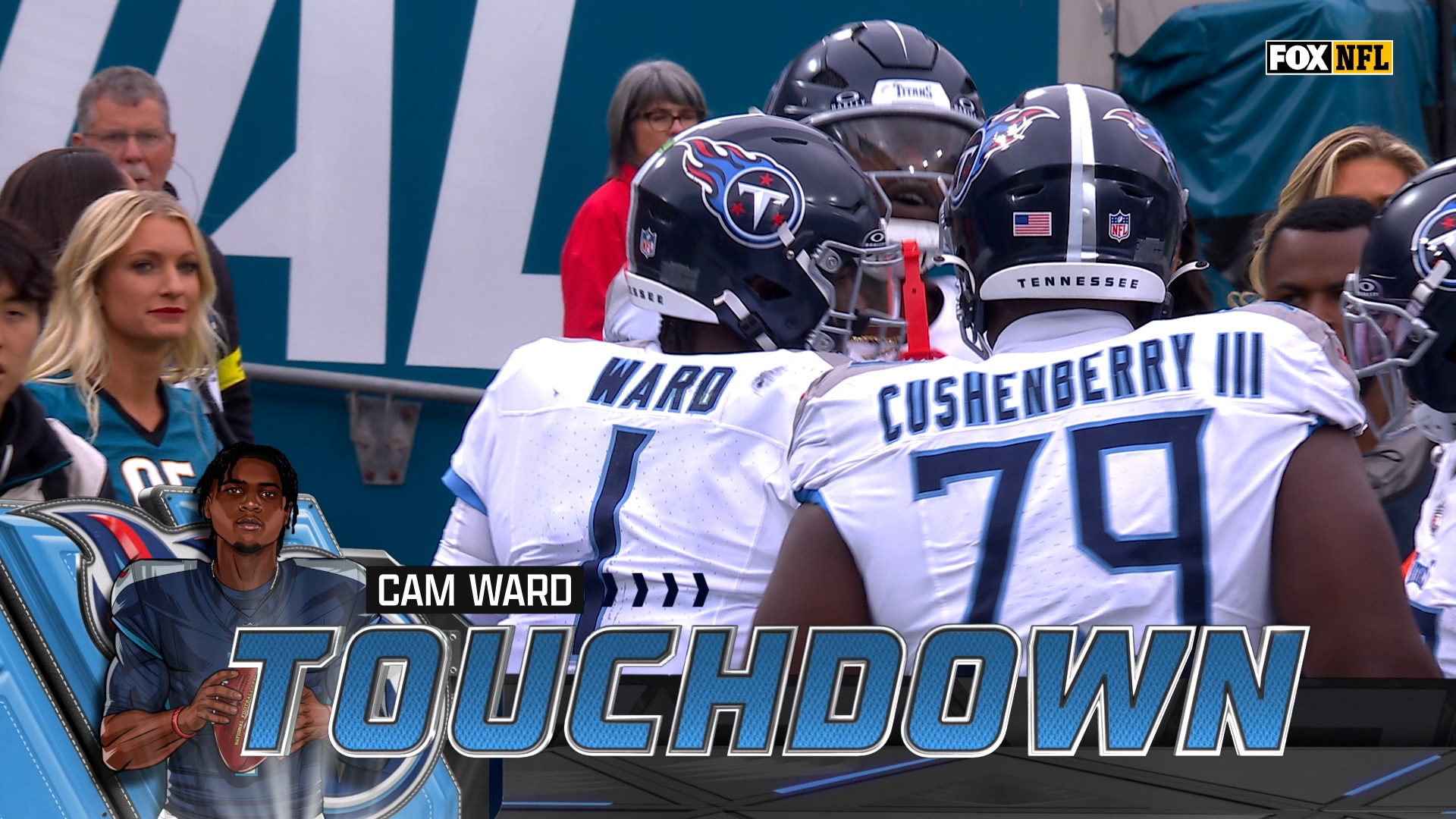 Cam Ward Scrambles for 7-Yard Touchdown to Give Titans Lead Over Jaguars | NFL Highlights