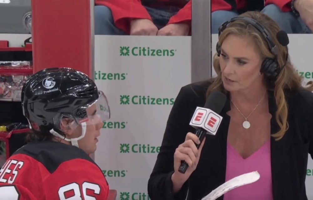 Jack Hughes Has Awkward TV Interview, Calls Out Female Reporter’s ‘Weird Joke’