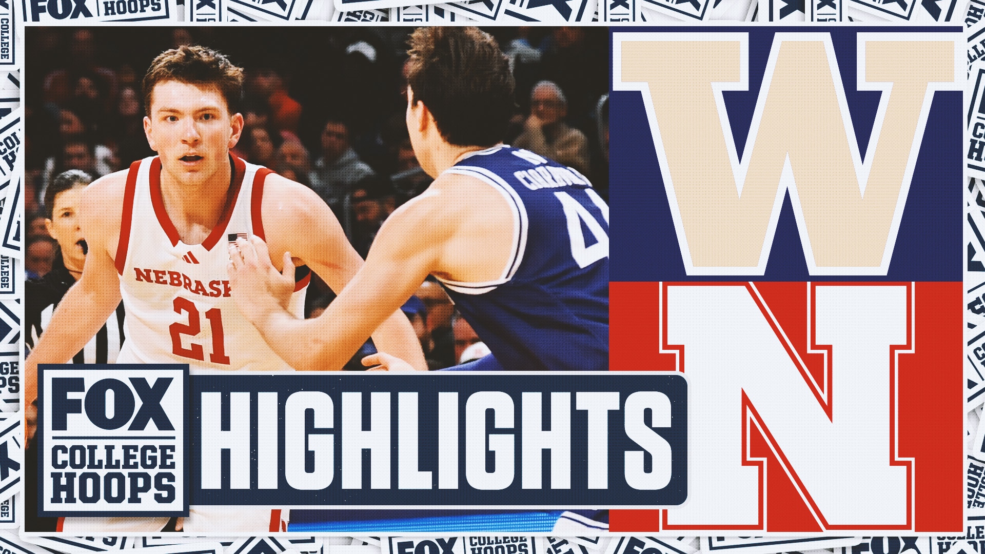 Washington Huskies vs. No. 7 Nebraska Cornhuskers Highlights 🏀 FOX College Hoop