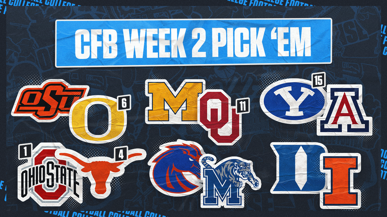 CFB Pick 'Em: Top Week 2 Games, Including Ohio State-Texas, Michigan-Oklahoma