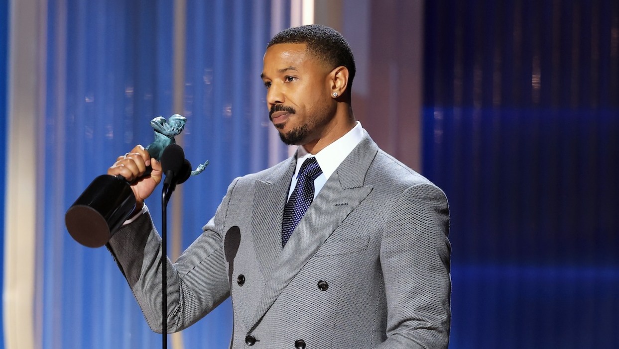 Michael B. Jordan Gets Standing Ovation After Winning SAG's Lead Actor Award