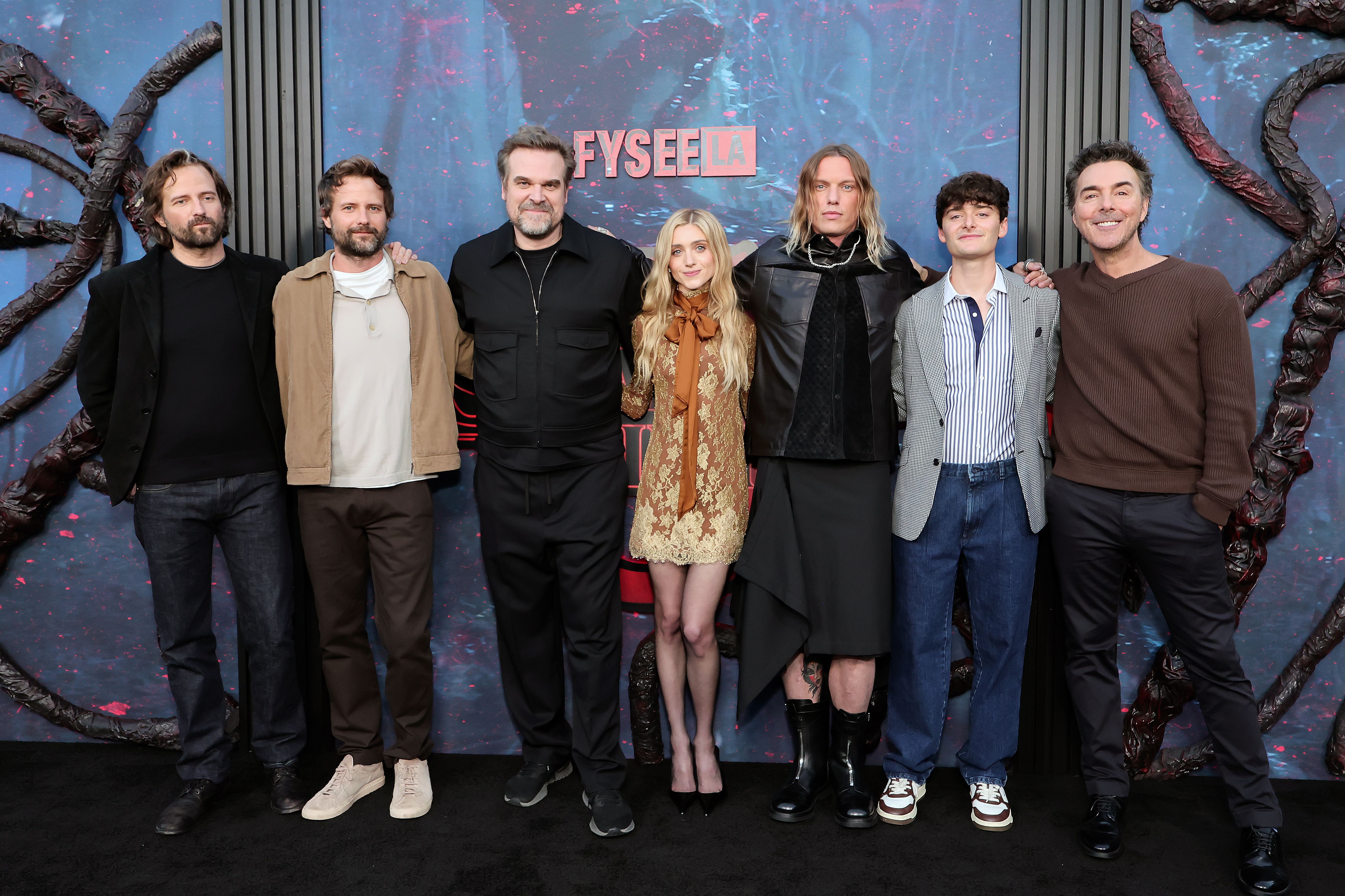 David Harbour Reunites With 'Stranger Things' Costars After Missing Events