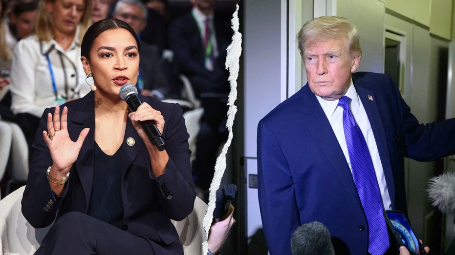 Trump hammers AOC Munich stumbles as 'not a good look for the United States'