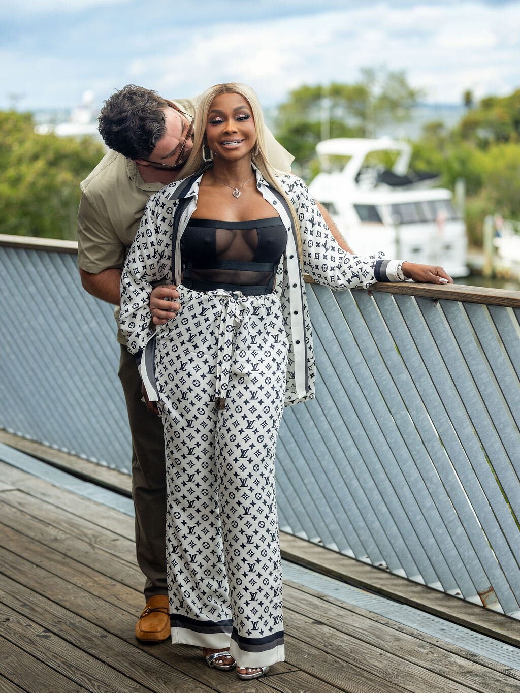 Phaedra Parks and CT Tamburello Pack on the PDA in Fire Island After Emmys