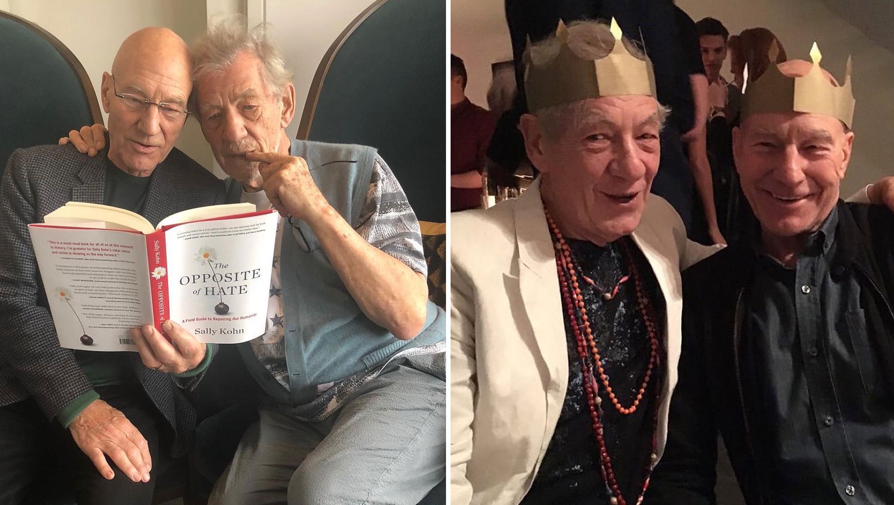 Relive Patrick Stewart and Ian McKellen's Sweetest Friendship Moments