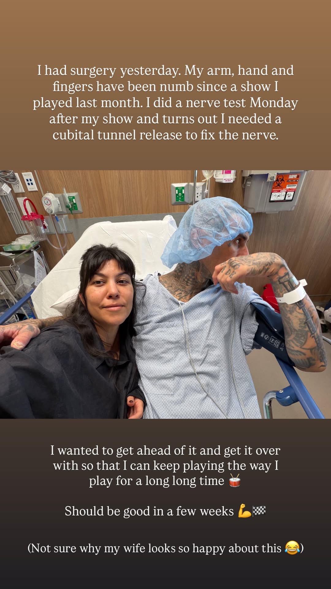 Travis Barker Reveals Reason for Surgery After Sharing Candid Hospital Pic