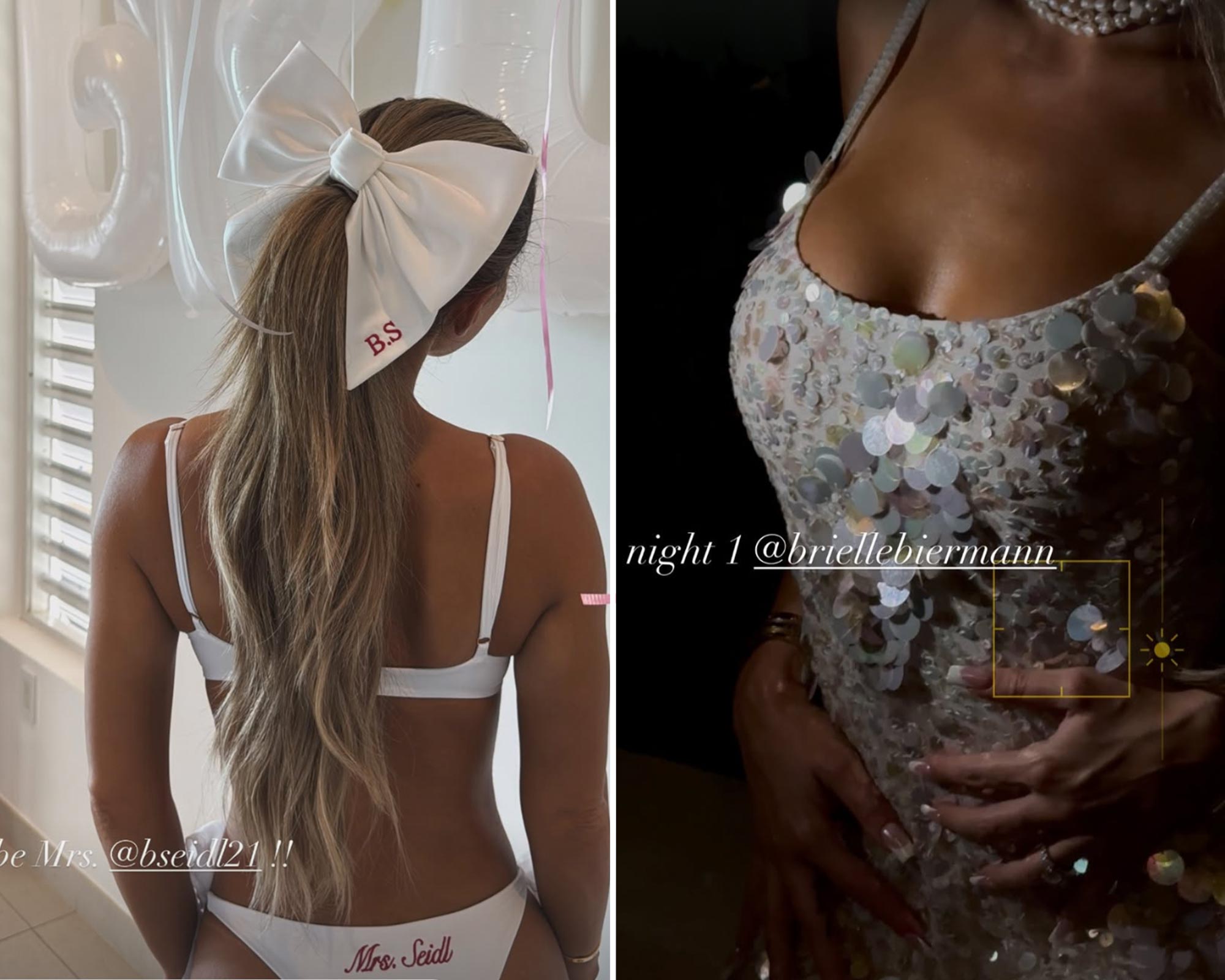 Brielle Biermann Rocks 'Mrs. Seidl' Thong Bikini, More on Bachelorette Trip