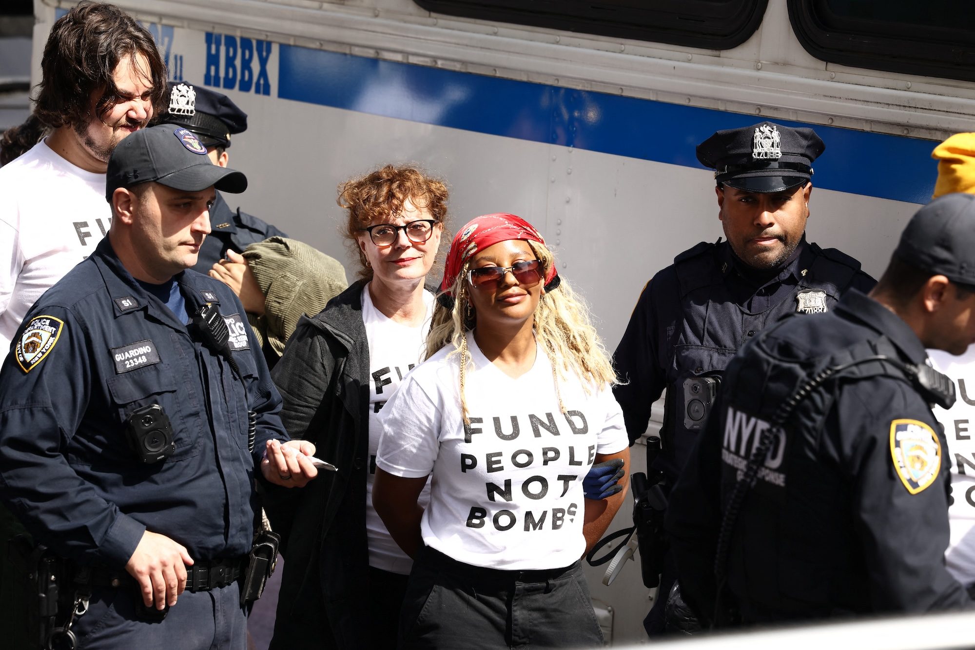 Susan Sarandon, Hannah Einbinder Detained in NYC for Protesting Netanyahu