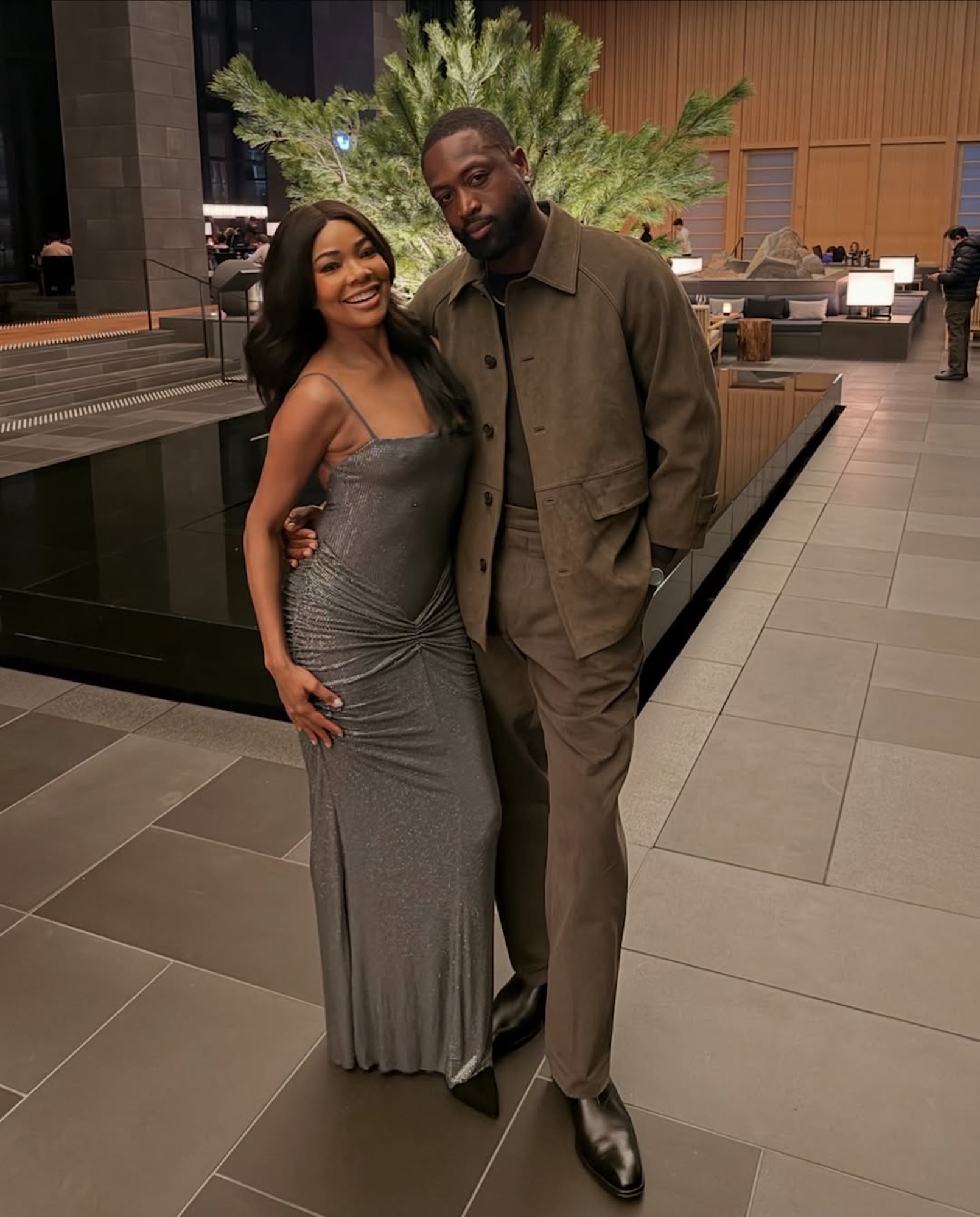 Gabrielle Union Goes Braless Underneath a Crystal Dress on New Year’s Eve