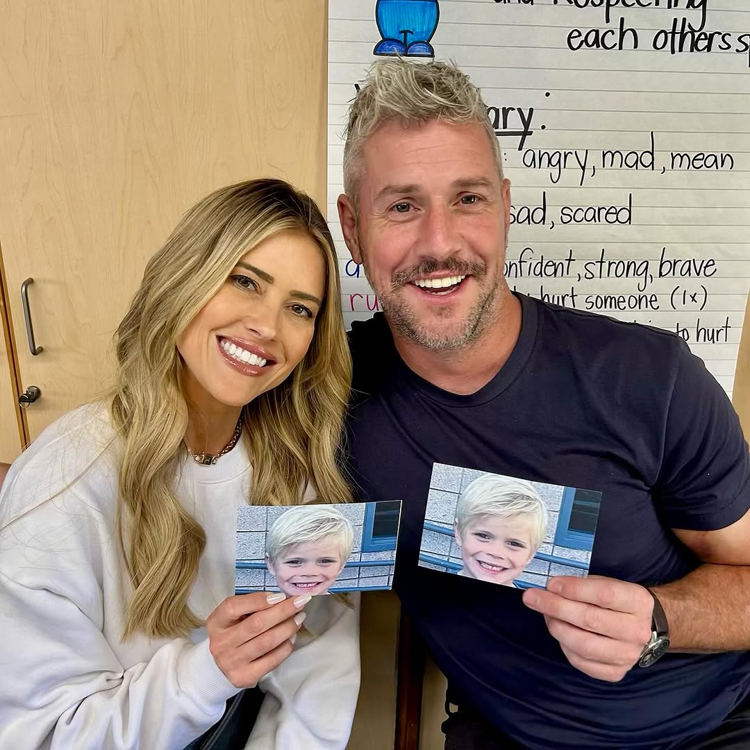 Christina Haack and Ex-Husband Ant Anstead Pose Together at Son’s School