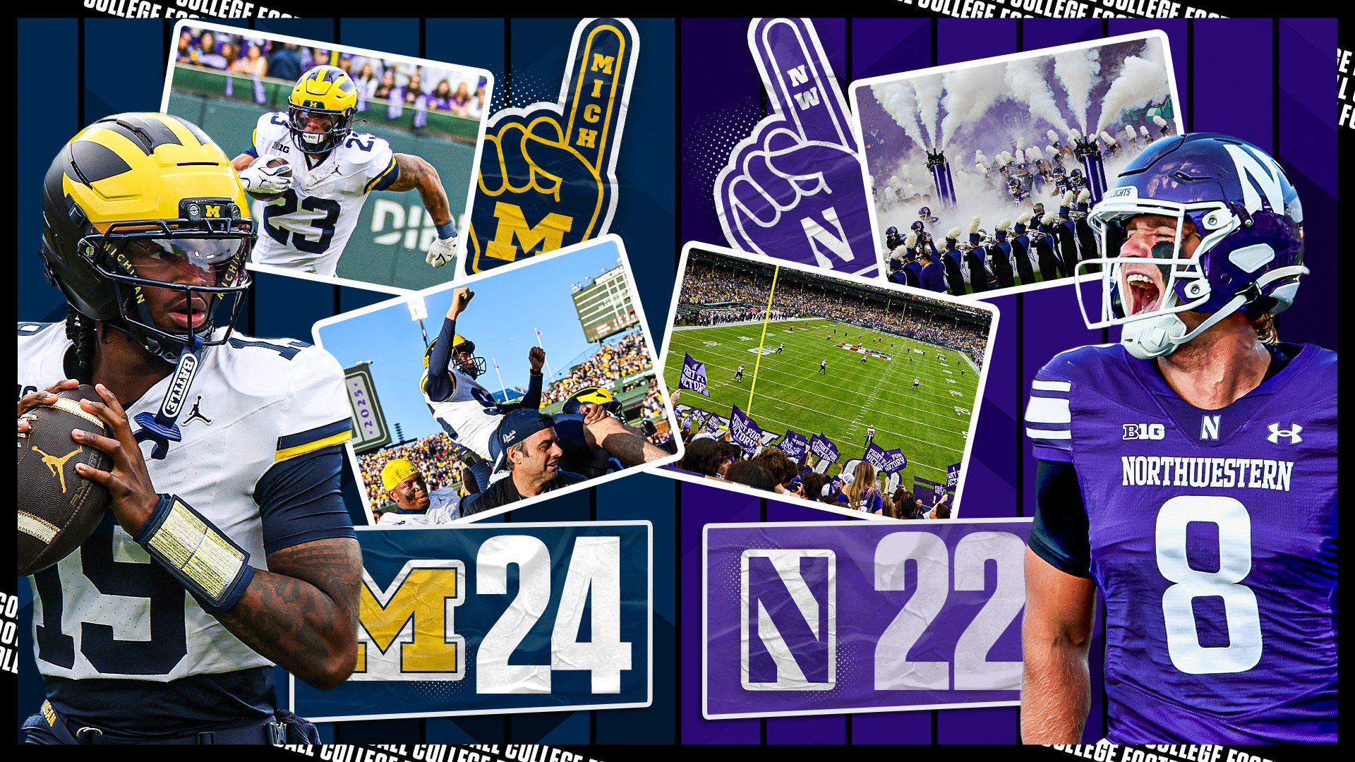 Wrigley Field Photo Essay: Michigan's CFP-Saving Win on Big Noon Saturday