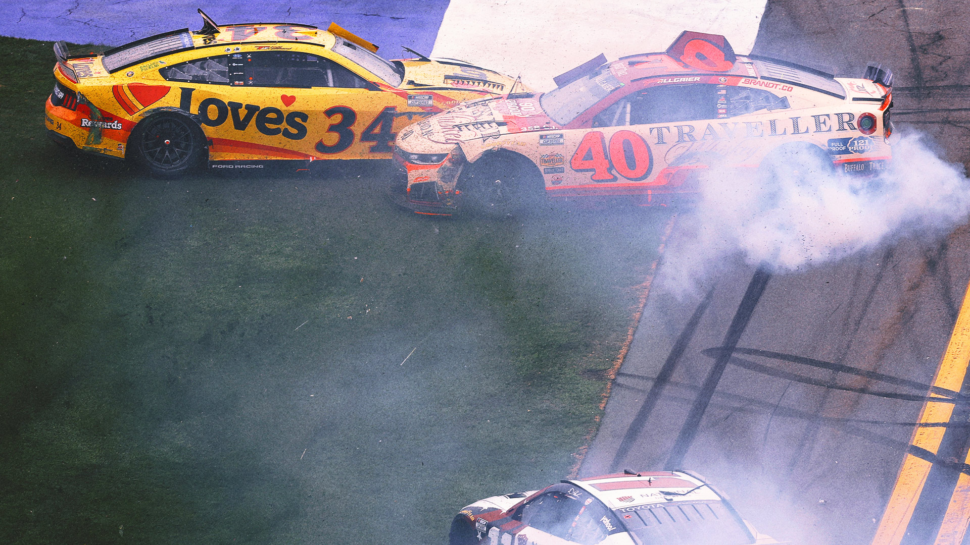 'The Big One' At Daytona 500 Involves 20 Cars In Huge Wreck Up Front