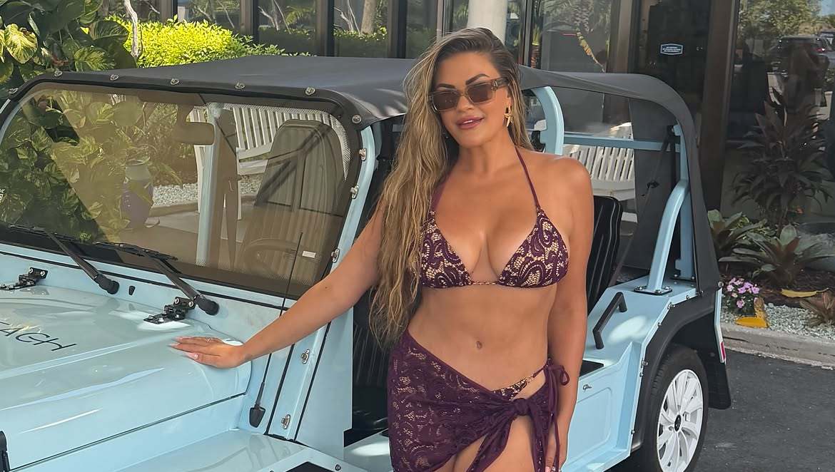 Brittany Cartwright Has Bombshell Moment in Lace Bikini After Weight Loss