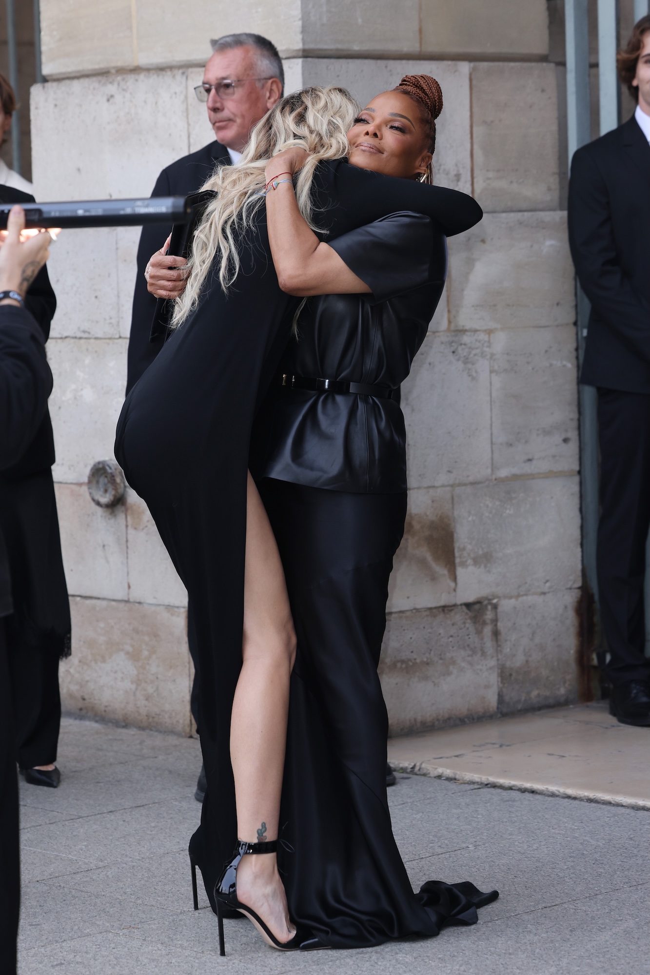 Paris and Janet Jackson Hug in Sweet Family Reunion at Paris Fashion Week