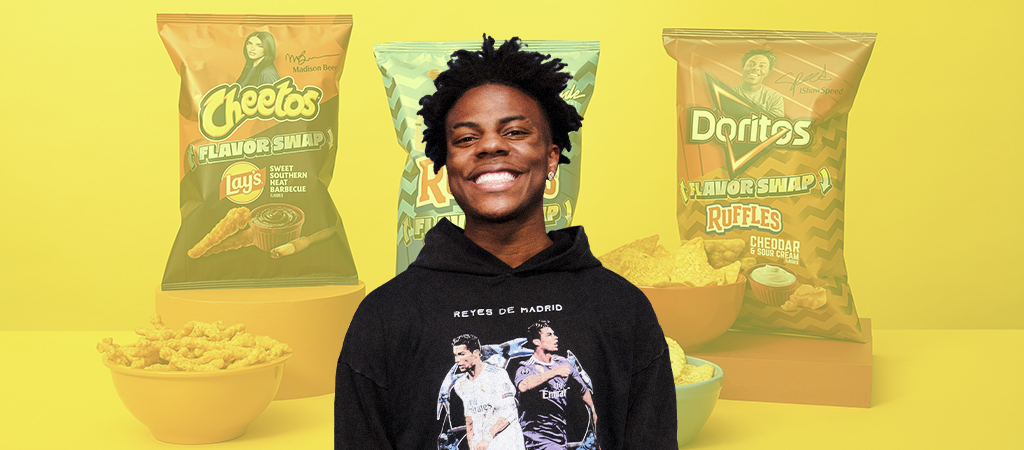 IShowSpeed On His New Ruffles Cheddar &amp; Sour Cream-Flavored Doritos Partnership &amp; His Most Adventurous Eats