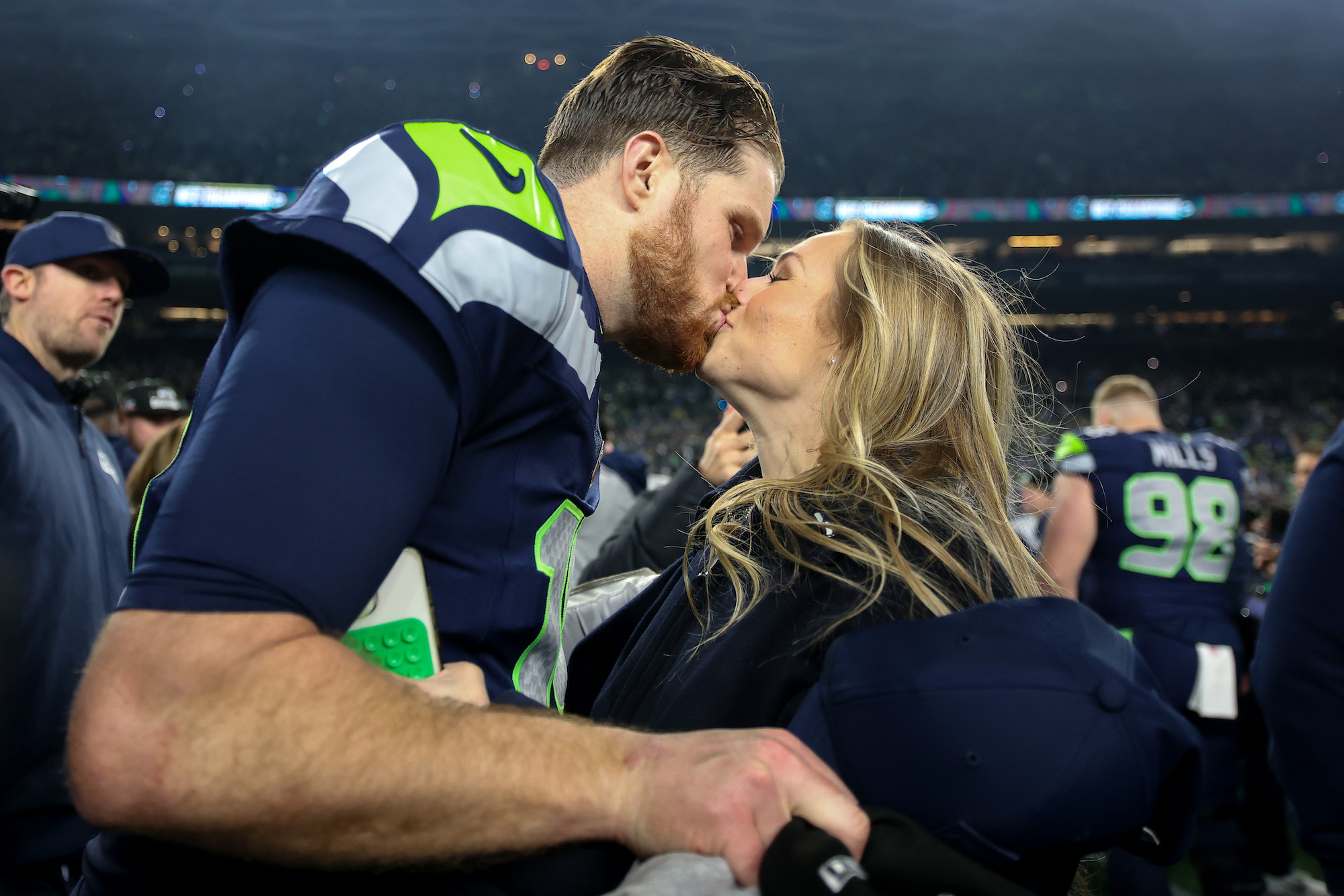 Seahawks QB Sam Darnold and Fiancee Katie Hoofnagle’s Relationship Timeline
