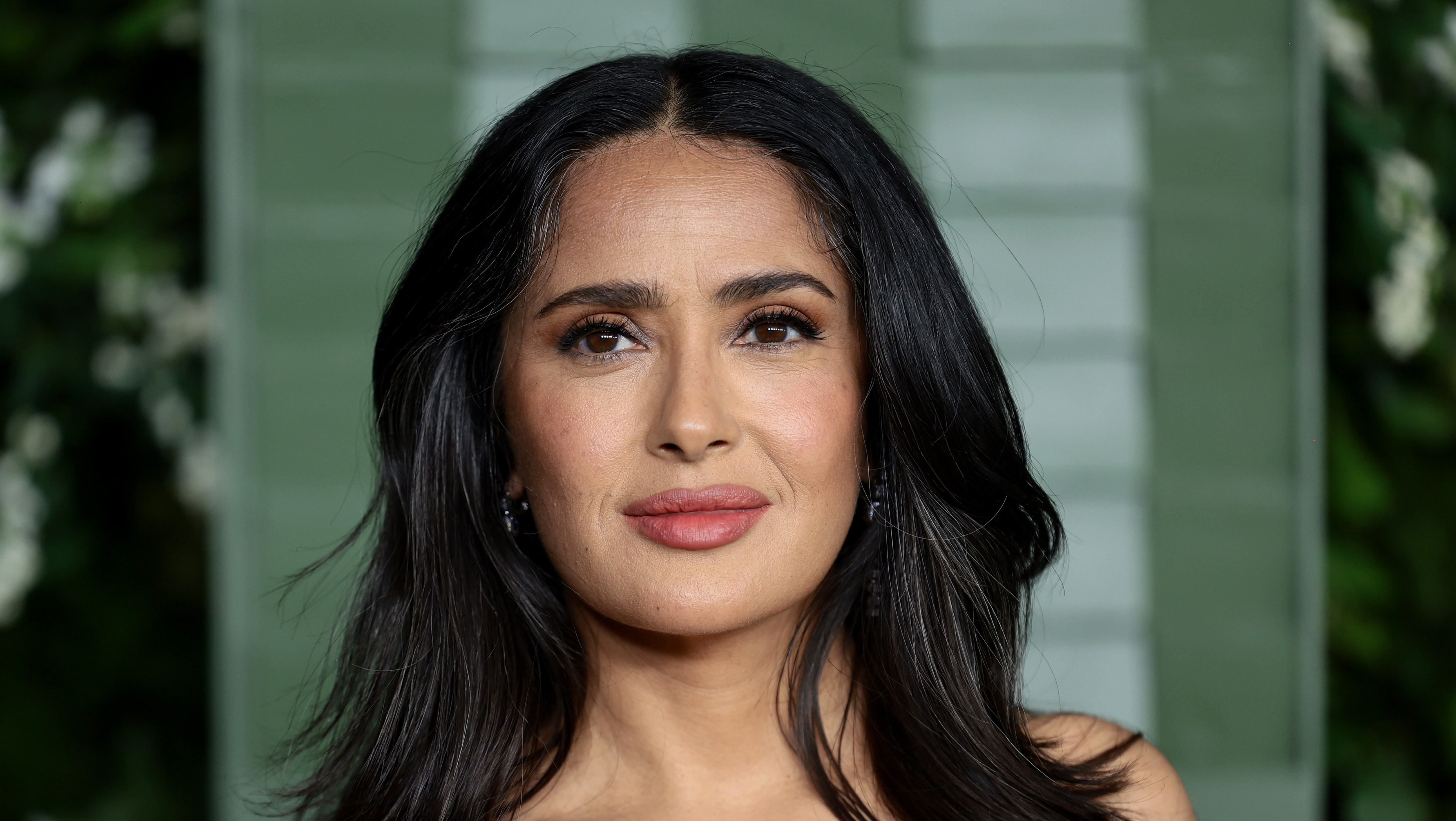 Salma Hayek's Loose Floral Skirt Style Is Making Me Reconsider Jeans