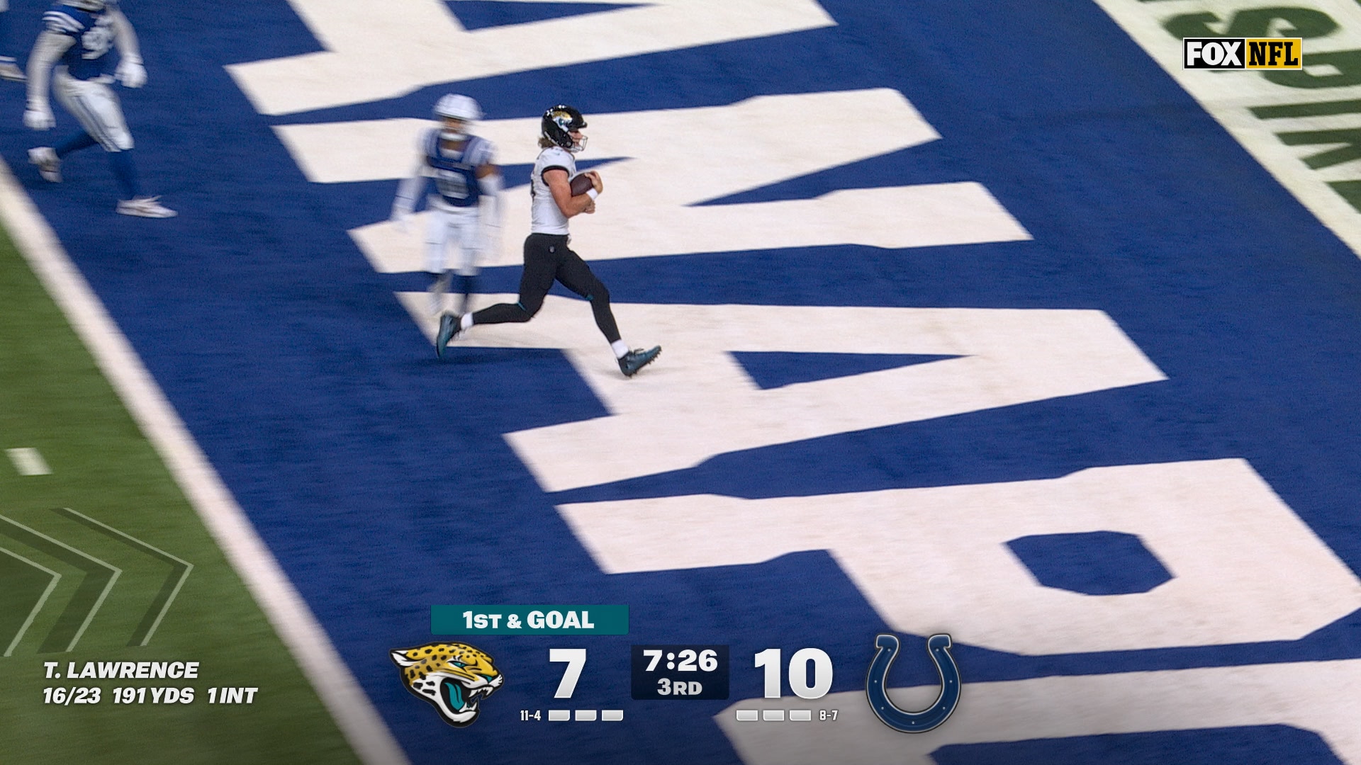 Trevor Lawrence rushes for 6-yard TD, giving Jaguars lead against Colts | NFL Highlights