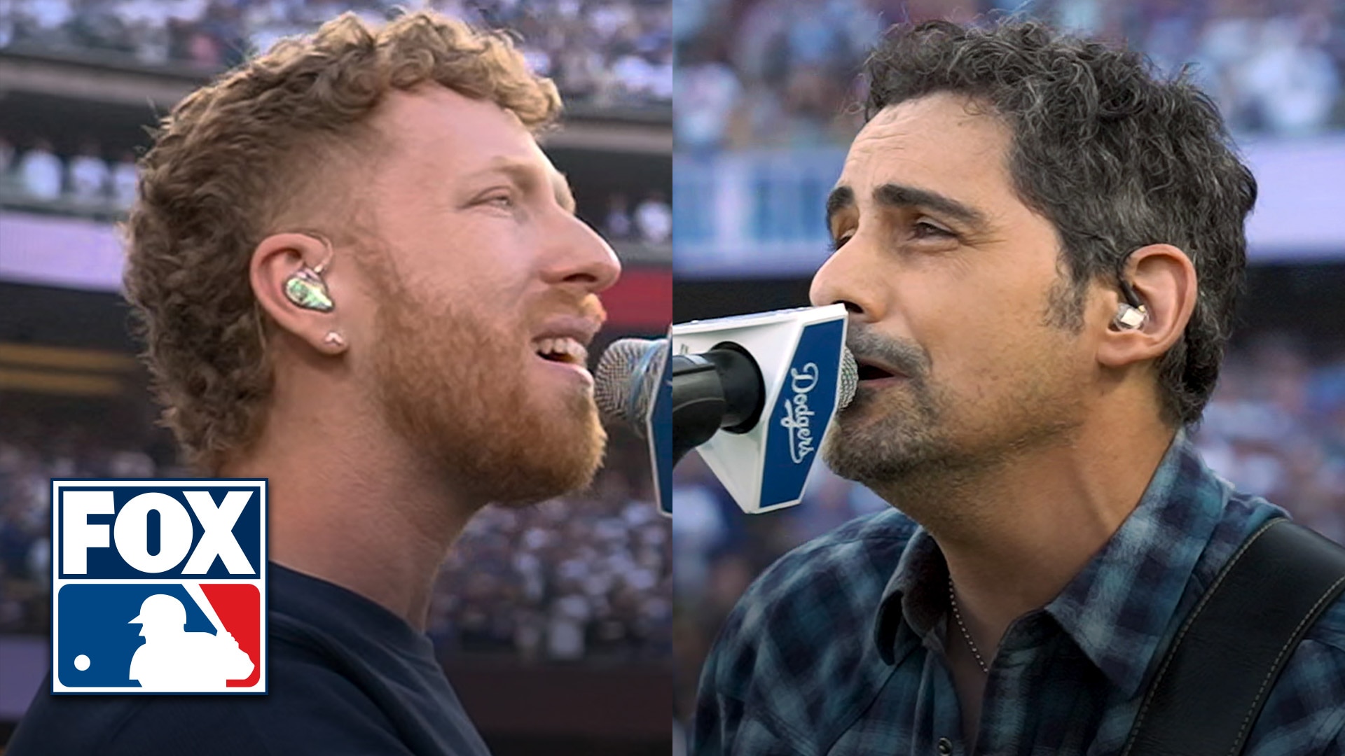 Brad Paisley &amp; JP Saxe perform National Anthems ahead of World Series Game 3