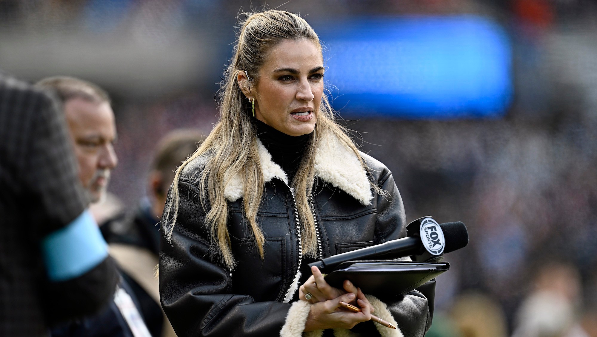 Erin Andrews ’S*** Down My Leg’ While Reporting on Lions-Packers Game