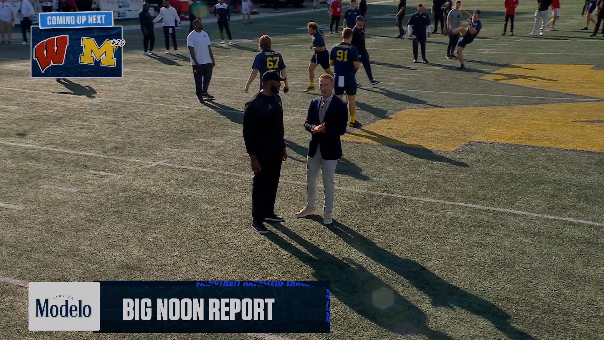 Joel Klatt talks with Michigan HC Sherrone Moore ahead of Wisconsin matchup | FOX Big Noon Kickoff
