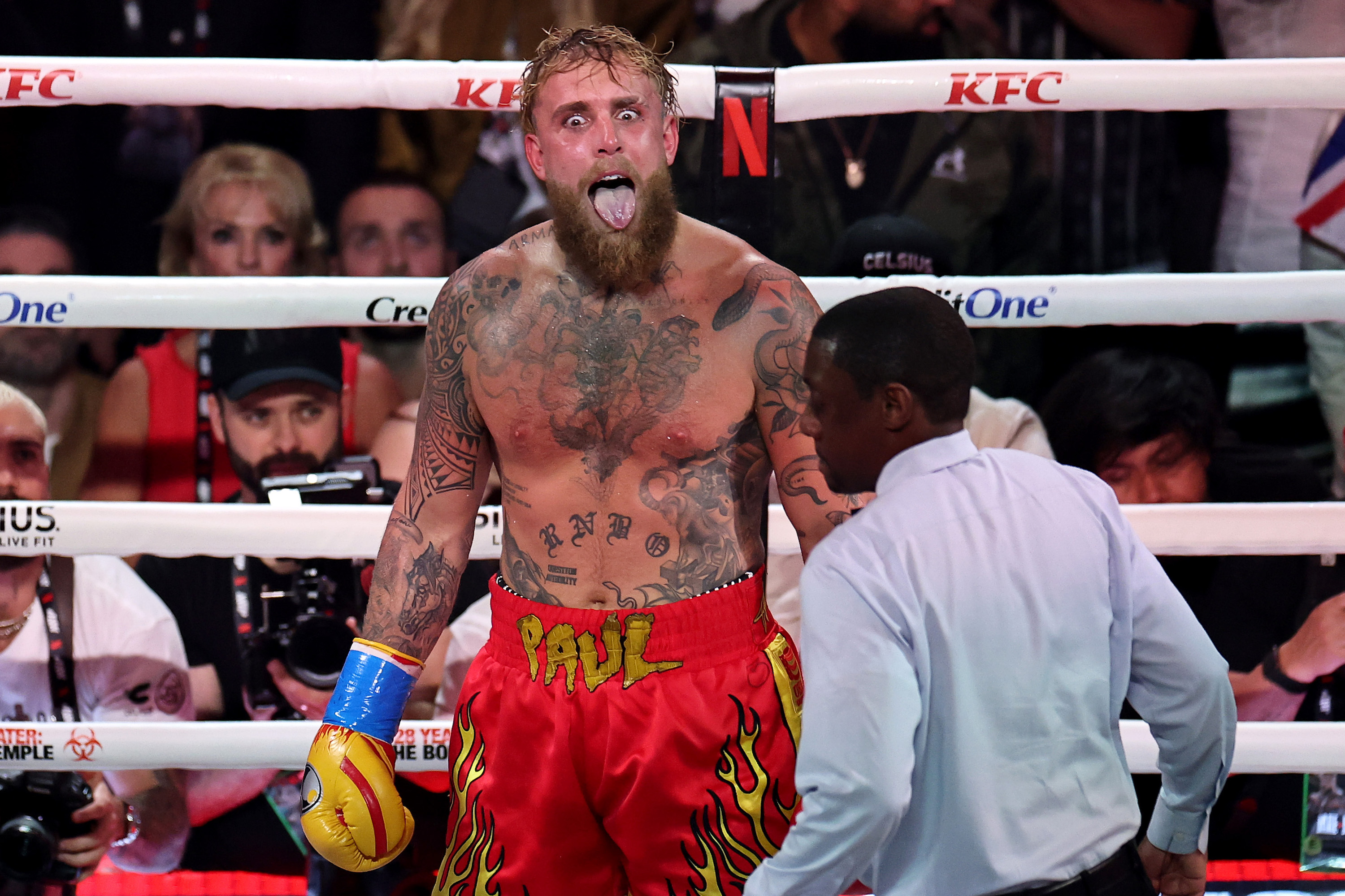 Jake Paul Knocked Out By Opponent Anthony Joshua in Heated Boxing Clash