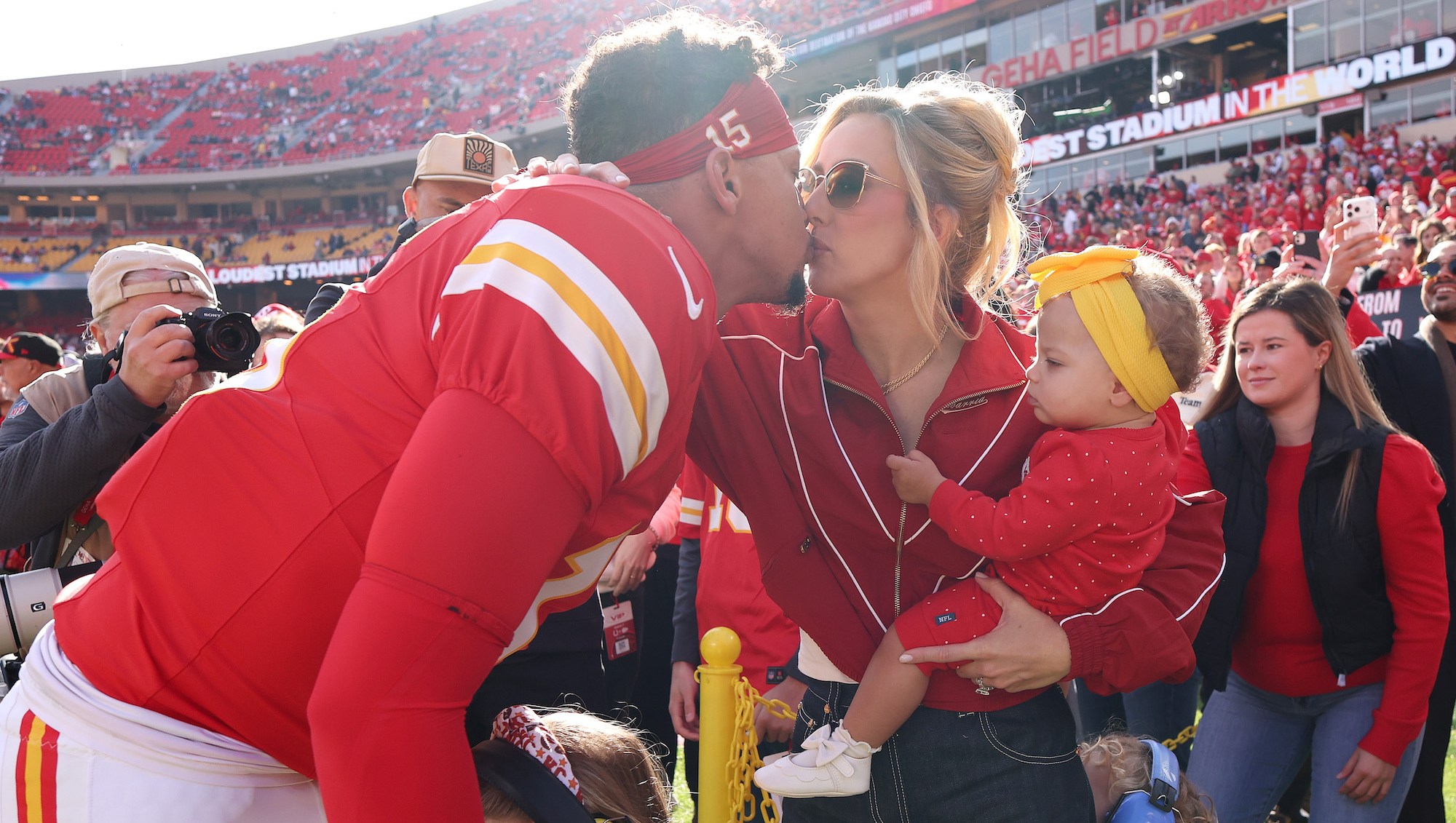 Brittany Mahomes Shows Off Game Day Fit While Packing on the PDA With Patrick