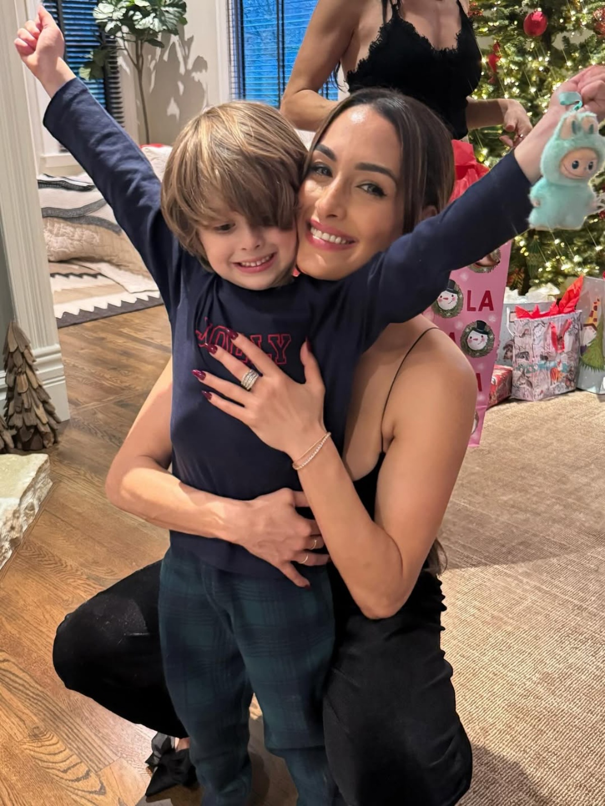 Nikki Garcia Defends Kissing Her 5-Year-Old Son on the Lips at Theme Park