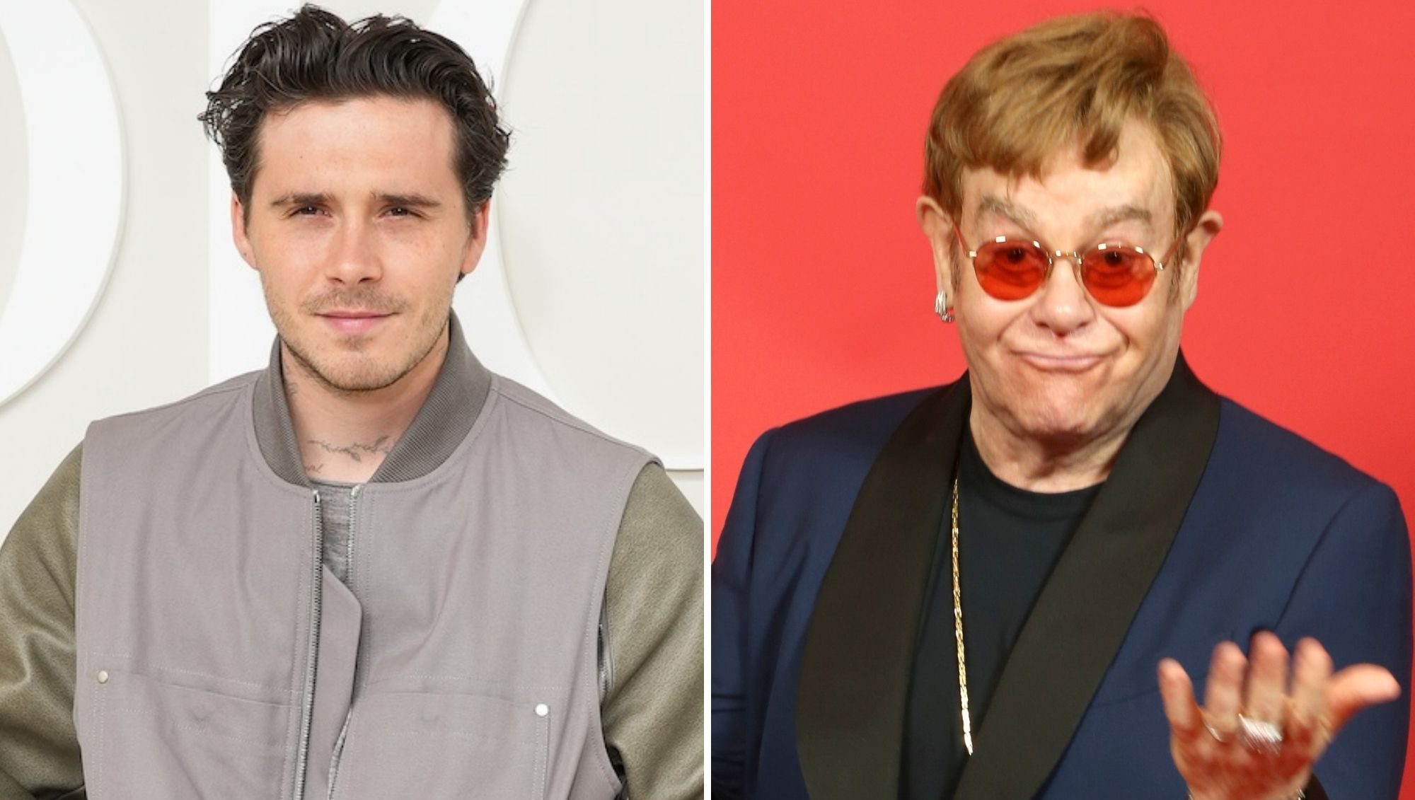 Brooklyn Beckham, Wife Spotted With His Godfather Elton John Amid Family Feud
