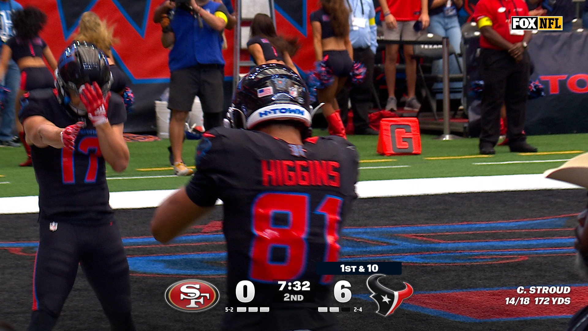 C.J. Stroud finds Jayden Higgins for a 12-yard TD to extend Texans' lead over 49ers | NFL Highlights