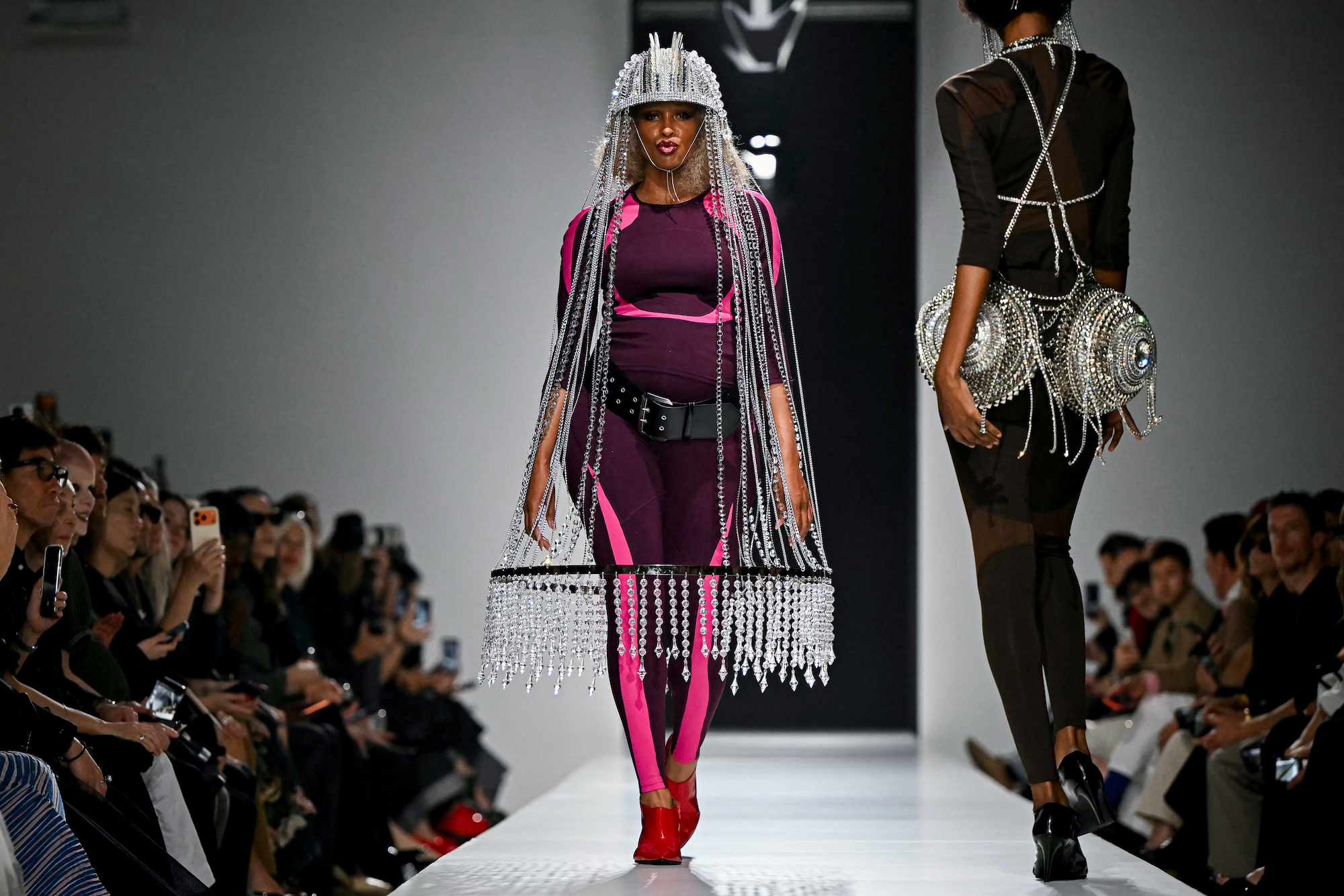 Pregnant Ciara Commands Paris Fashion Week Runway in Bump-Baring Look