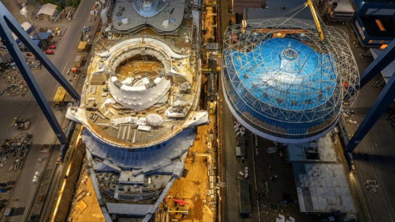Royal Caribbean’s Next Icon Mega Ship Adds Huge Glass Structure