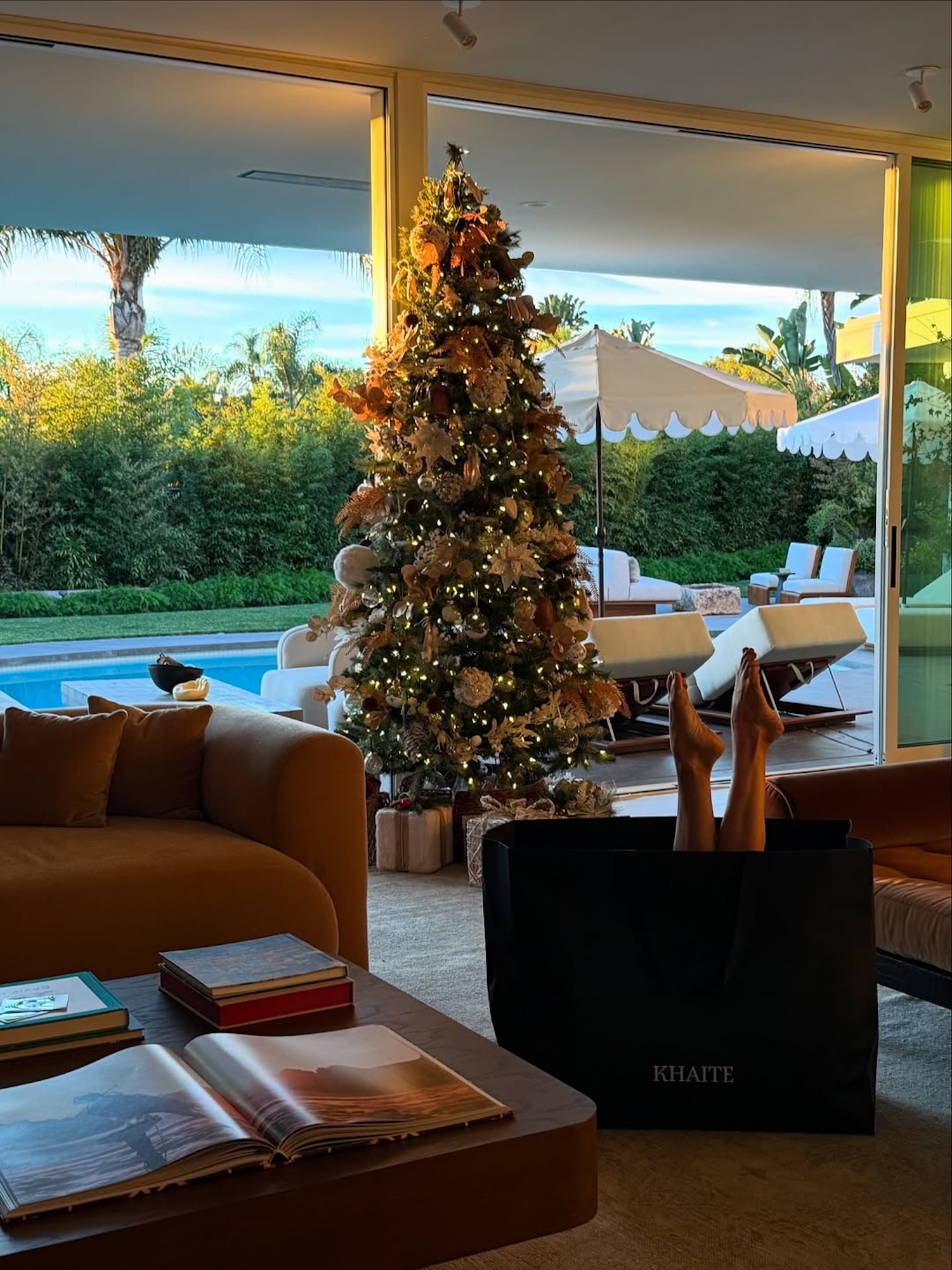 Julianne Hough Is Rockin' Around Her Christmas Tree in Nothing But Lingerie