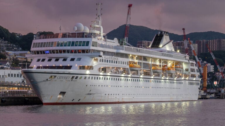 Villa Vie Odyssey Residents Ordered Off Ship as Fuel Crisis Forces Layup