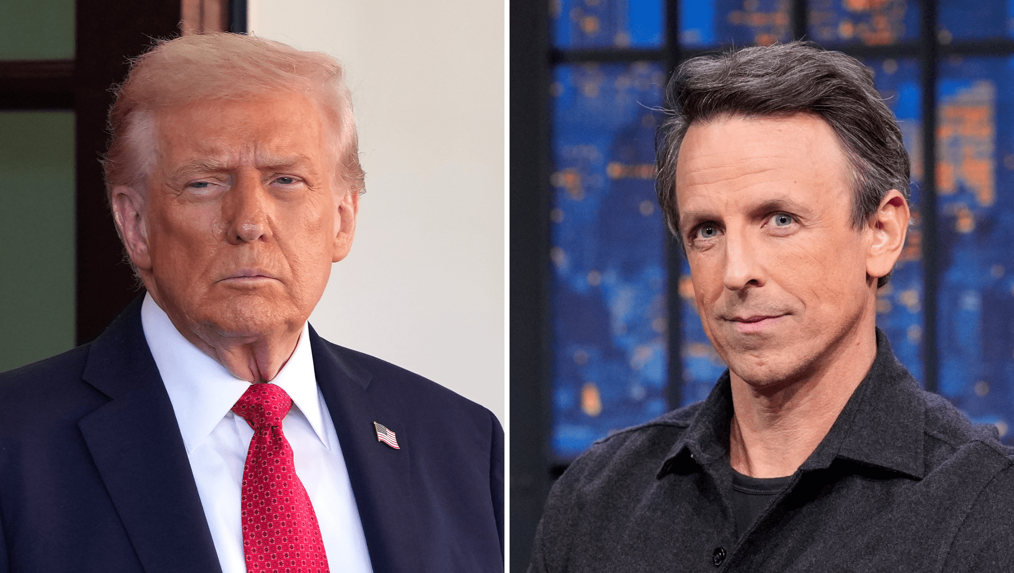 President Donald Trump Suggests It's 'Illegal' for Seth Meyers to Mock Him