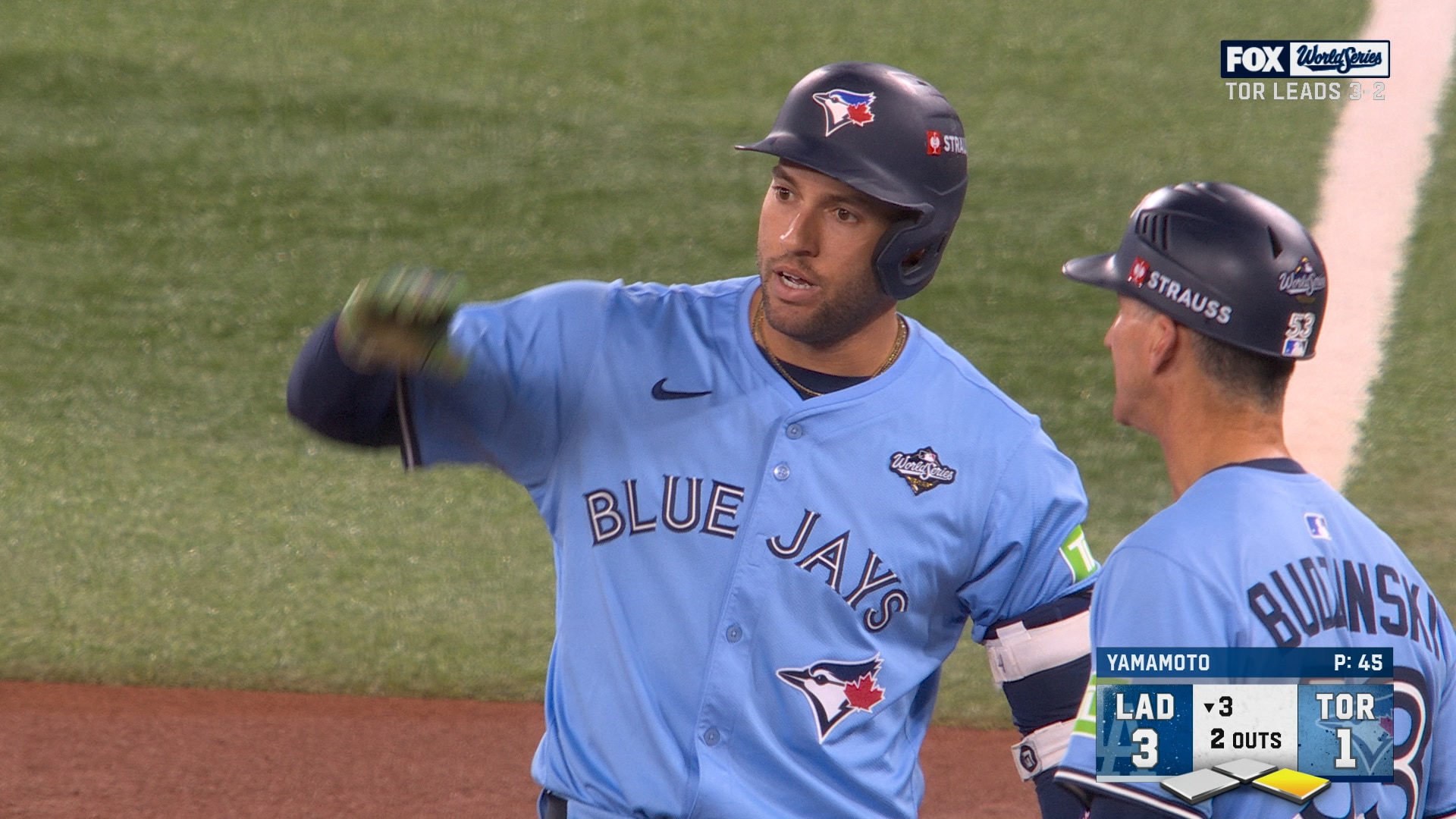 George Springer rips RBI single to trim Dodgers’ lead over Blue Jays