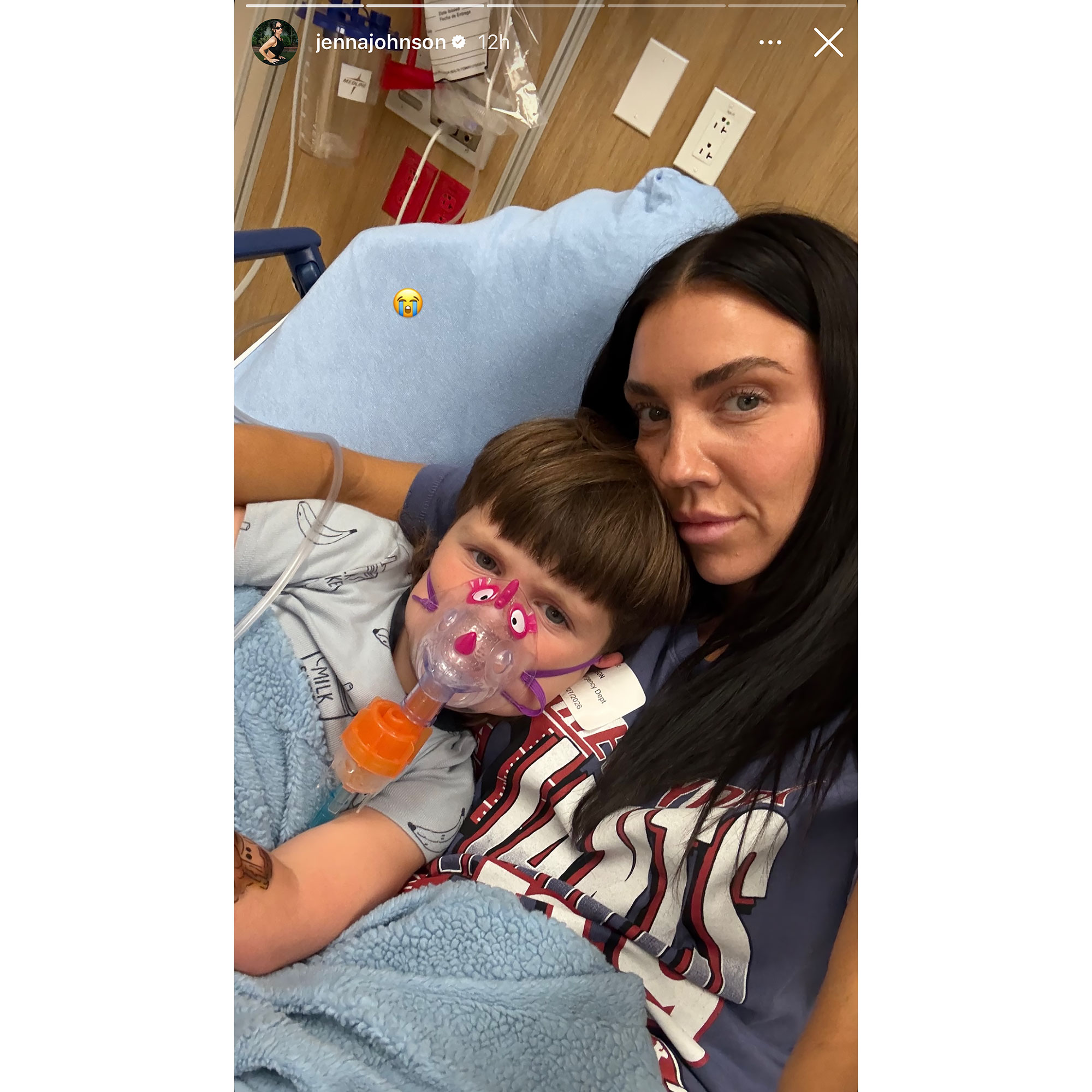 Jenna Johnson and Val Chmerkovskiy Share Photo of Son Rome, 3, in Hospital