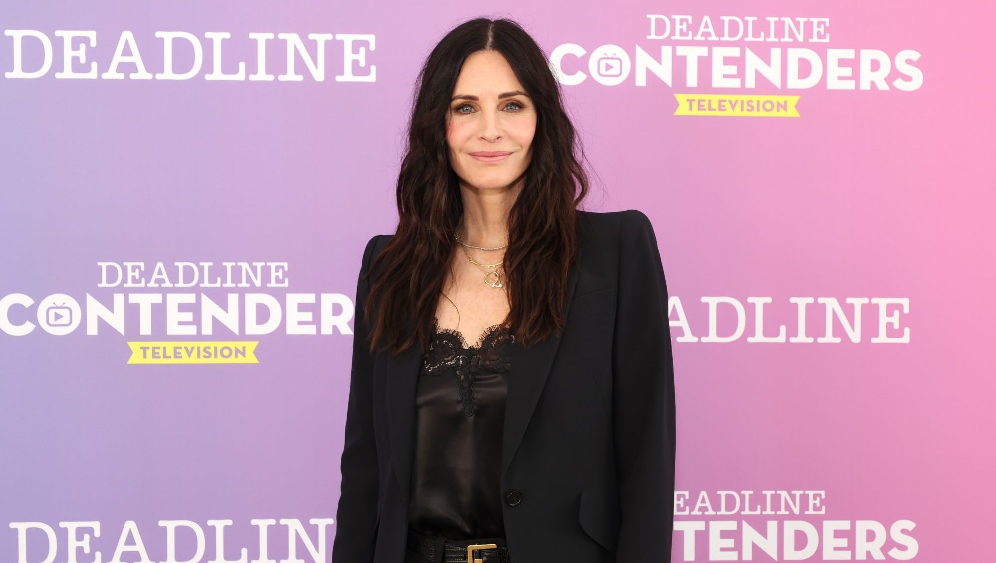 Courteney Cox Wore These Exact $26 Adidas Slides, and They're on Amazon