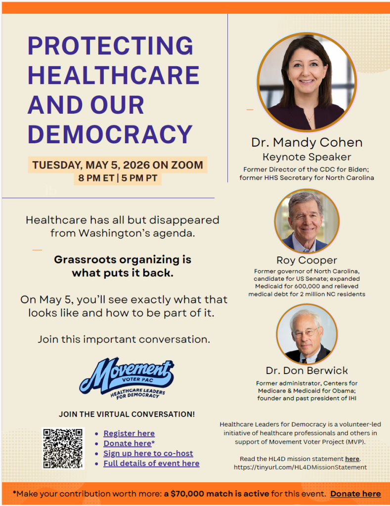 Come help save democracy!