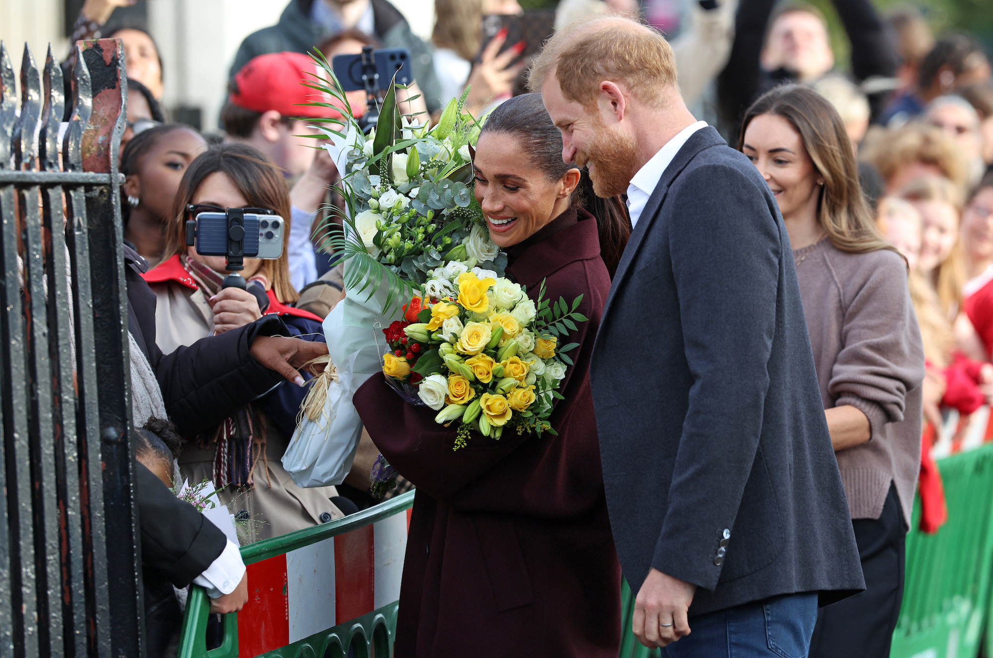 Prince Harry and Meghan Markle Hold Hands During 1st Engagement After Move