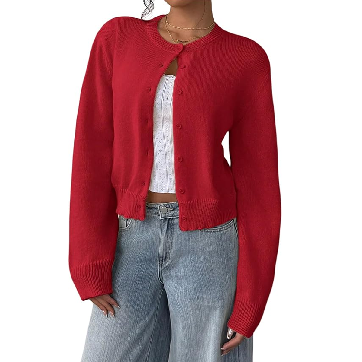 Gigi Hadid’s Red Cardigan Is a Supermodel Trend Defining Spring Style