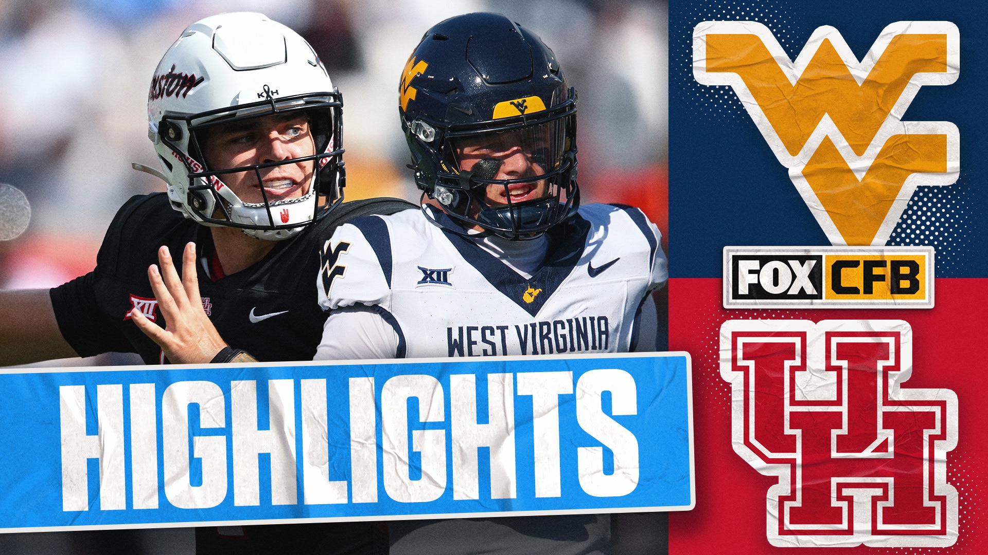West Virginia Mountaineers vs. No. 22 Houston Cougars Highlights | FOX College Football