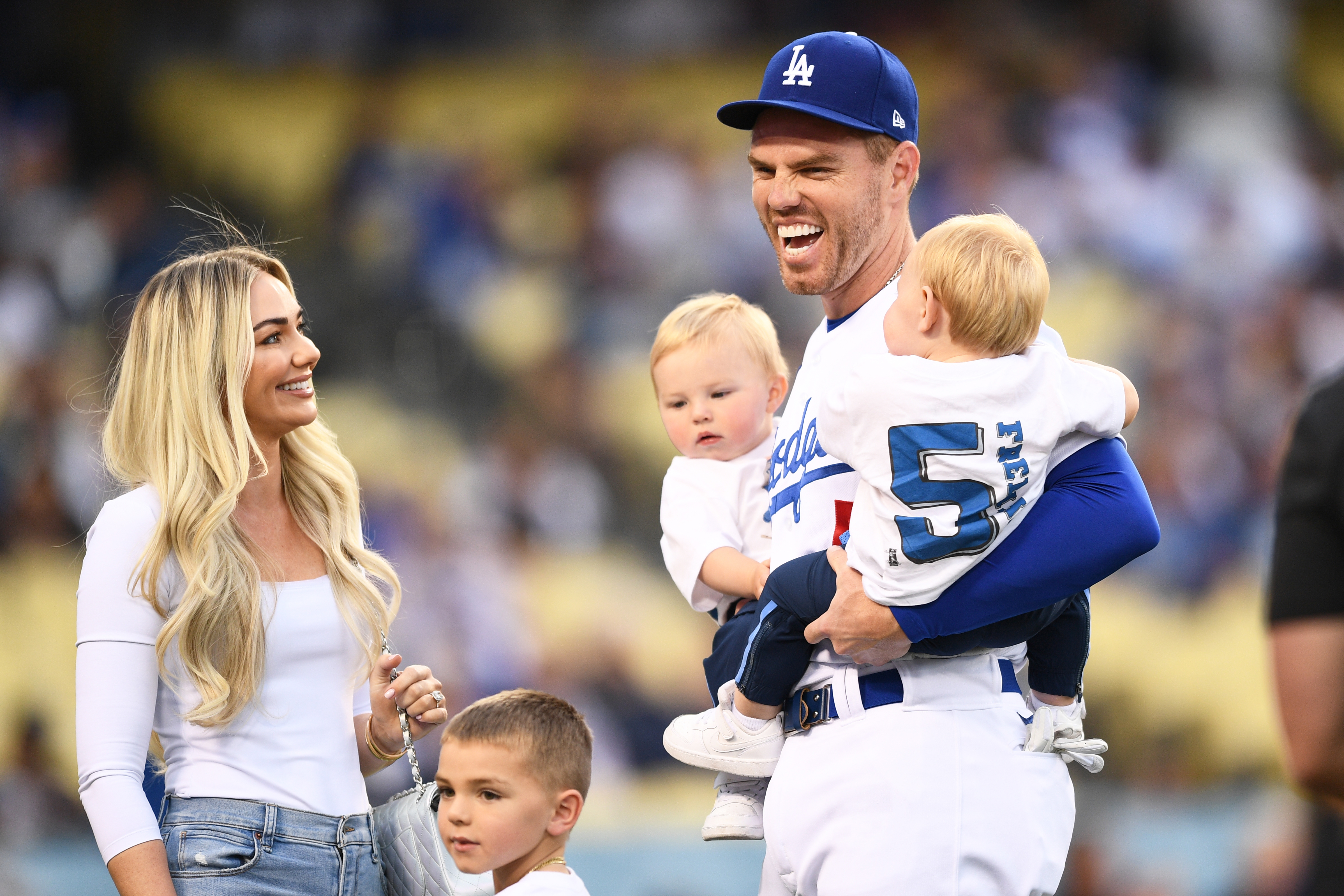 Freddie Freeman's Wife Chelsea Celebrates Dodgers' World Series Game 2 Win