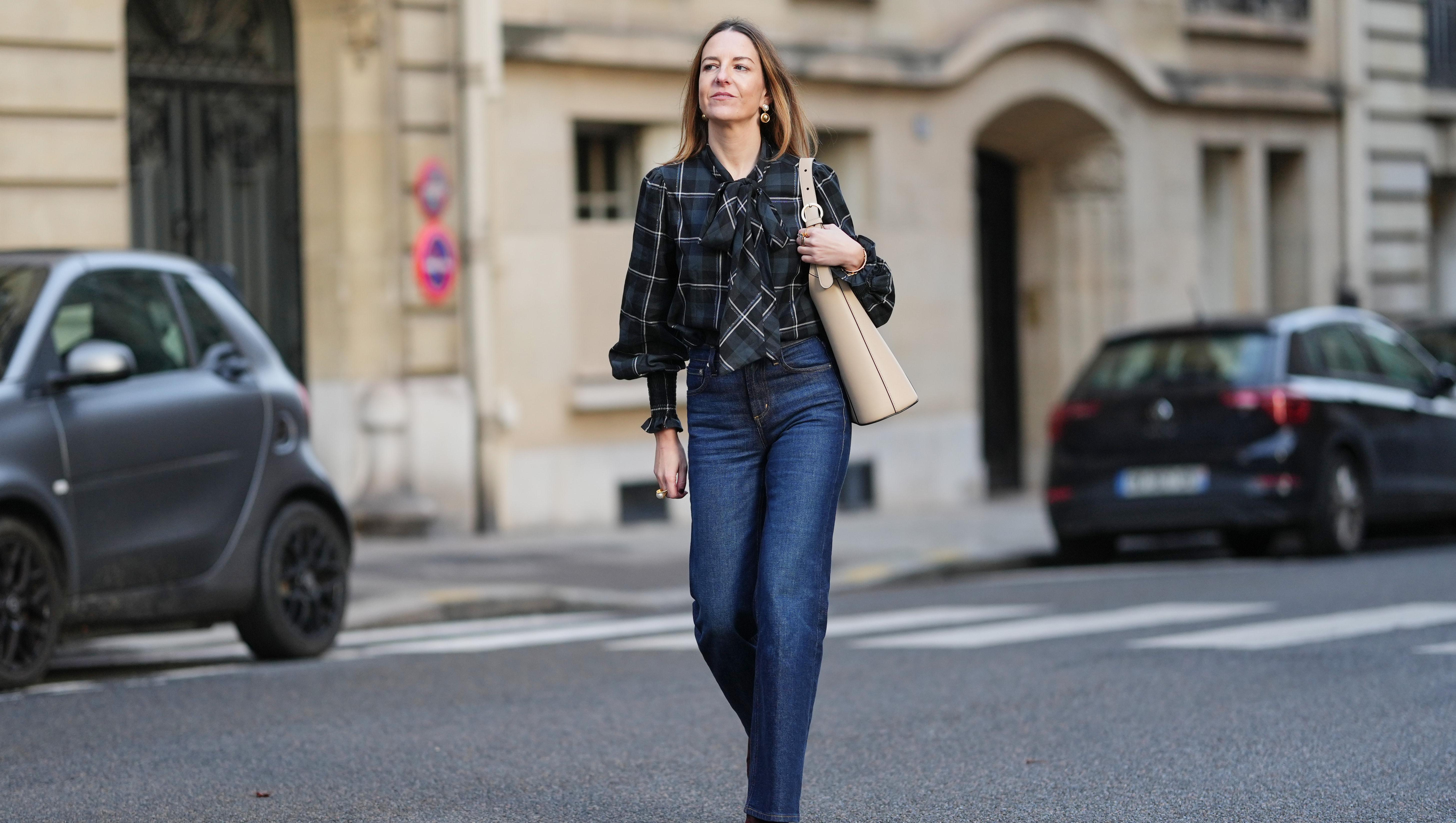 These Are the Polished Fall Blouse Styles I'm Wearing With Jeans — From $1