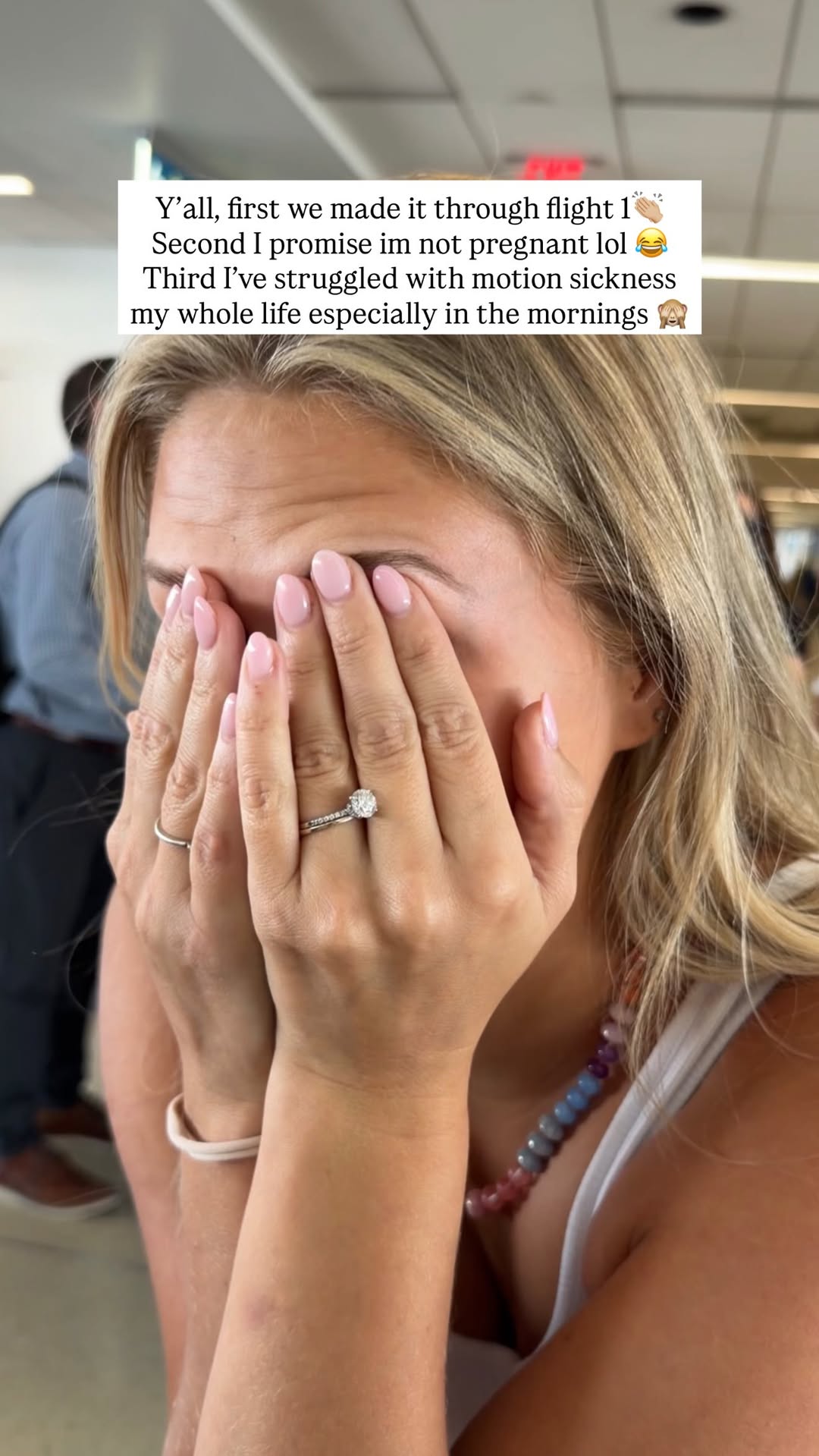 Katie Bates Addresses Pregnancy Rumors After Getting Sick on a Recent Flight
