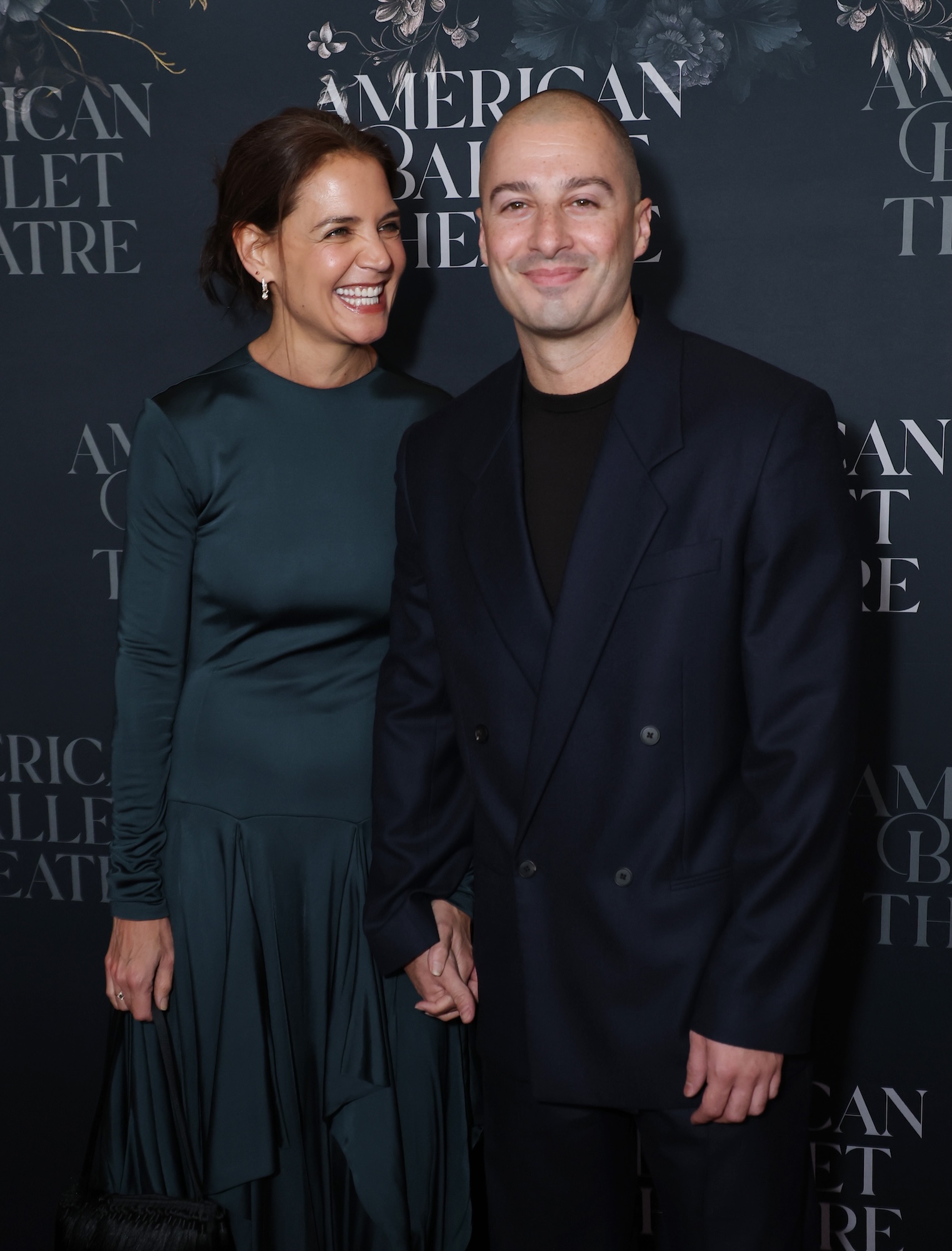 Katie Holmes and BF Jason Bard Yarmosky Hold Hands on Red Carpet Date Night