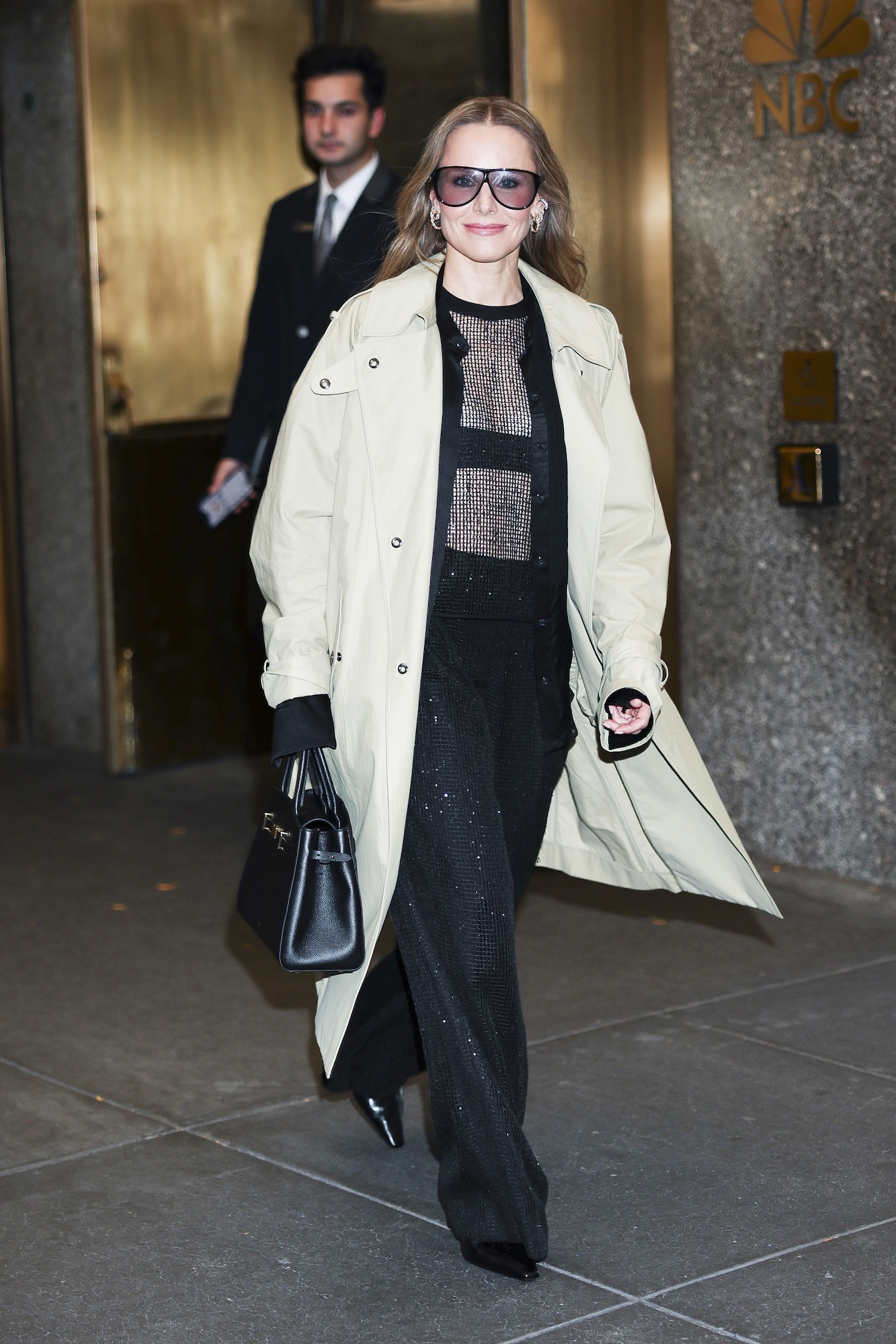 Kristen Bell Shows Bra Under a Sheer Top Amid Dax Shepard Post Controversy