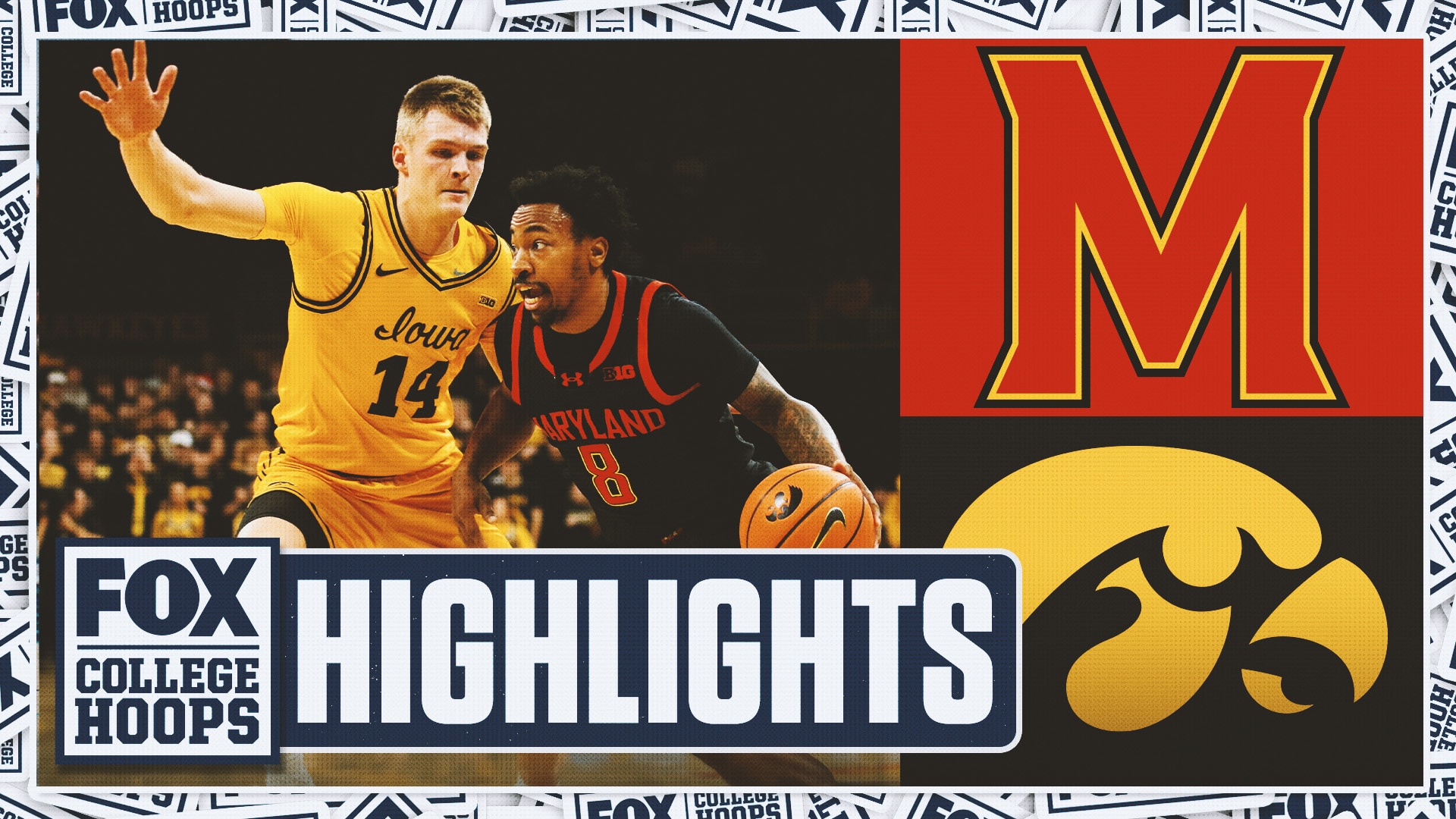 Maryland Terrapins vs. Iowa Hawkeyes Highlights | FOX College Hoops